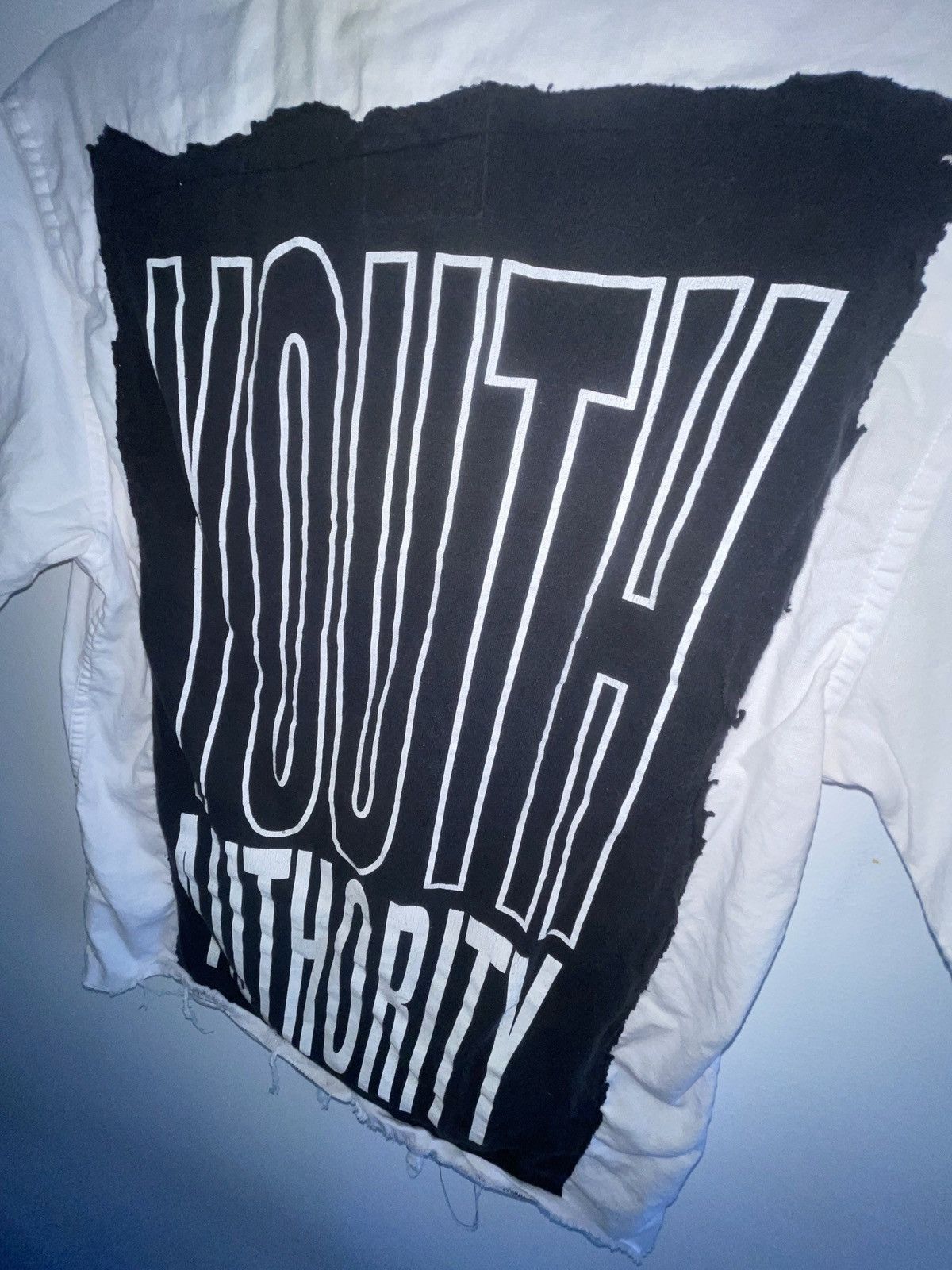 Handmade THRASHED youth authority button up hand sewn Size US M / EU 48-50 / 2 - 5 Thumbnail