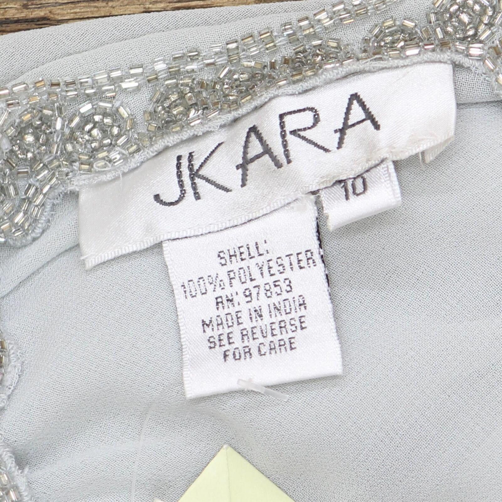 NWT J Kara Gown Dress with Dress Silver Gray / Multi 10