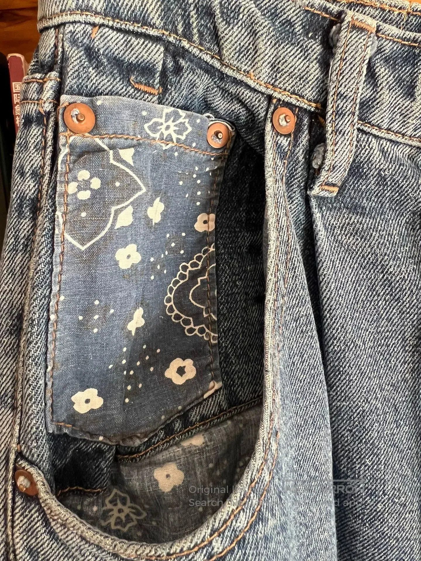 RRL Ralph Lauren handcrafted indigo dyed relaxed fit denim pants. Size US 43 - 7 Thumbnail