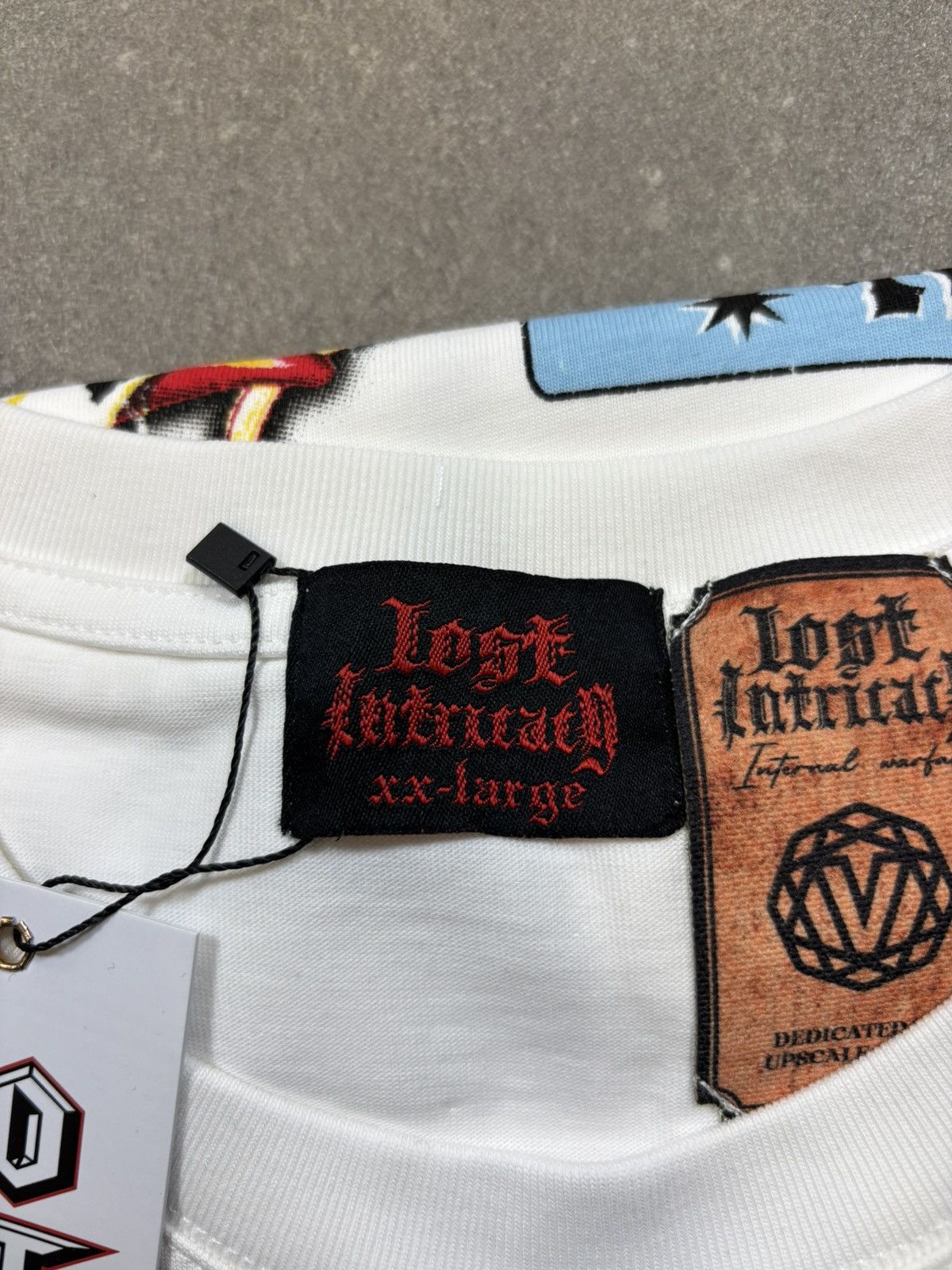 LOST INTRICACY Lost Intricacy Front Page Mag Shirt, White Size US XXL / EU 58 / 5 - 10 Thumbnail