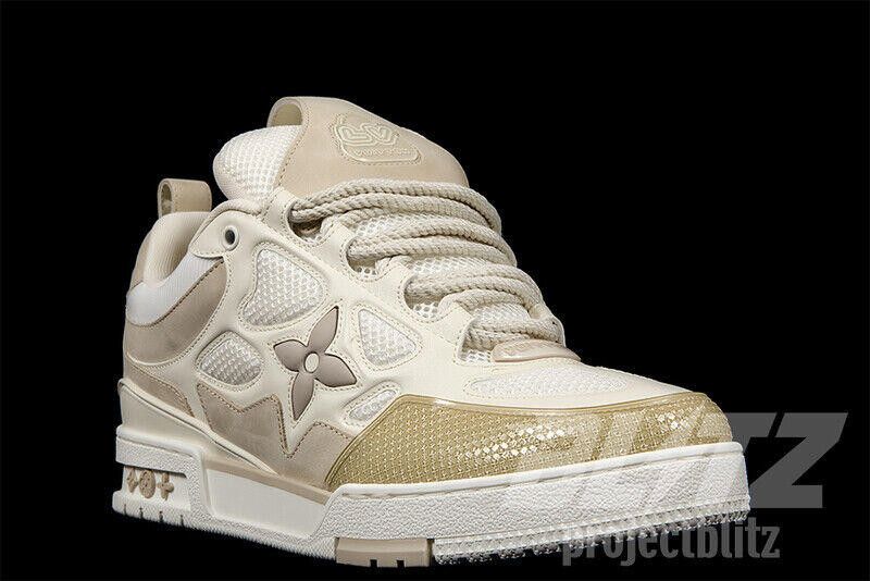 Louis Vuitton LOUIS VUITTON LV SKATE TRAINER SNEAKER BEIGE WHITE Size US 9 / EU 42 - 8 Thumbnail