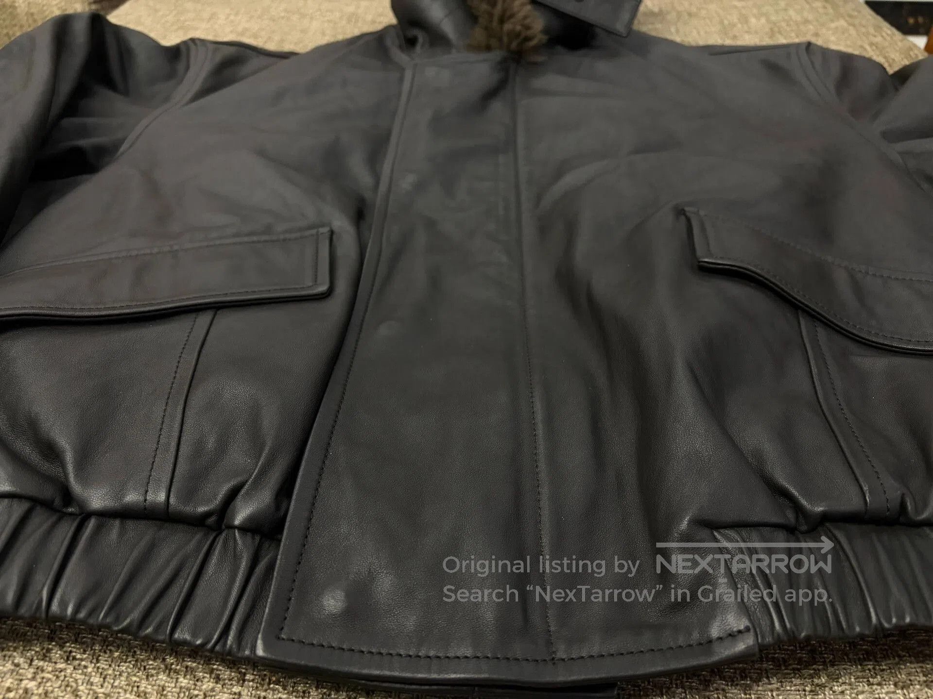 Lemaire Lemaire Brown Leather Jacket with Large Collar. Size US S / EU 44-46 / 1 - 4 Thumbnail