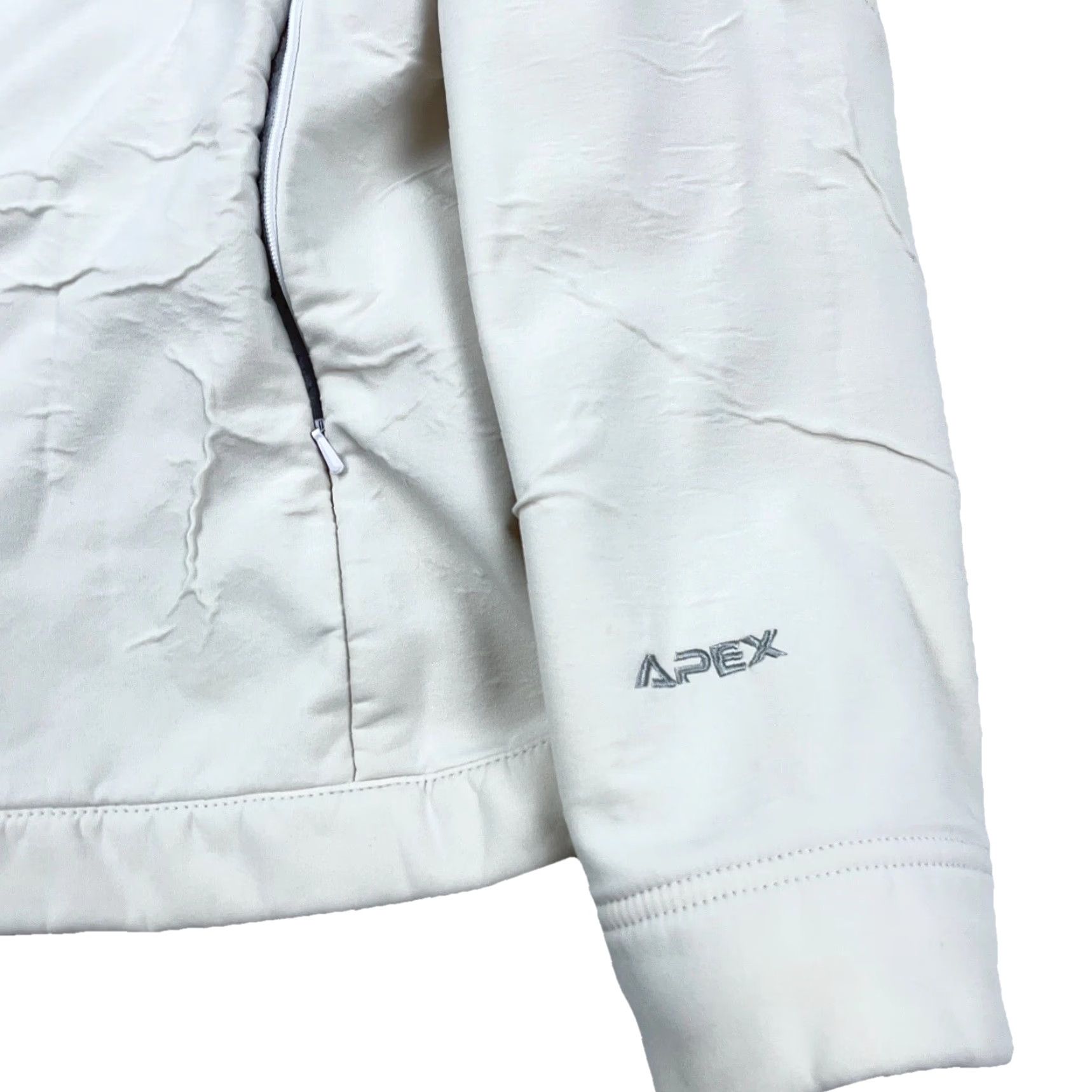 The North Face The North Face Jacket Women L White Soft Shell Apex Layer Coat Ladies Front Zip All Seasons Pockets Logo Embroidered Regular Fit Size L / US 10 / IT 46 - 6 Thumbnail