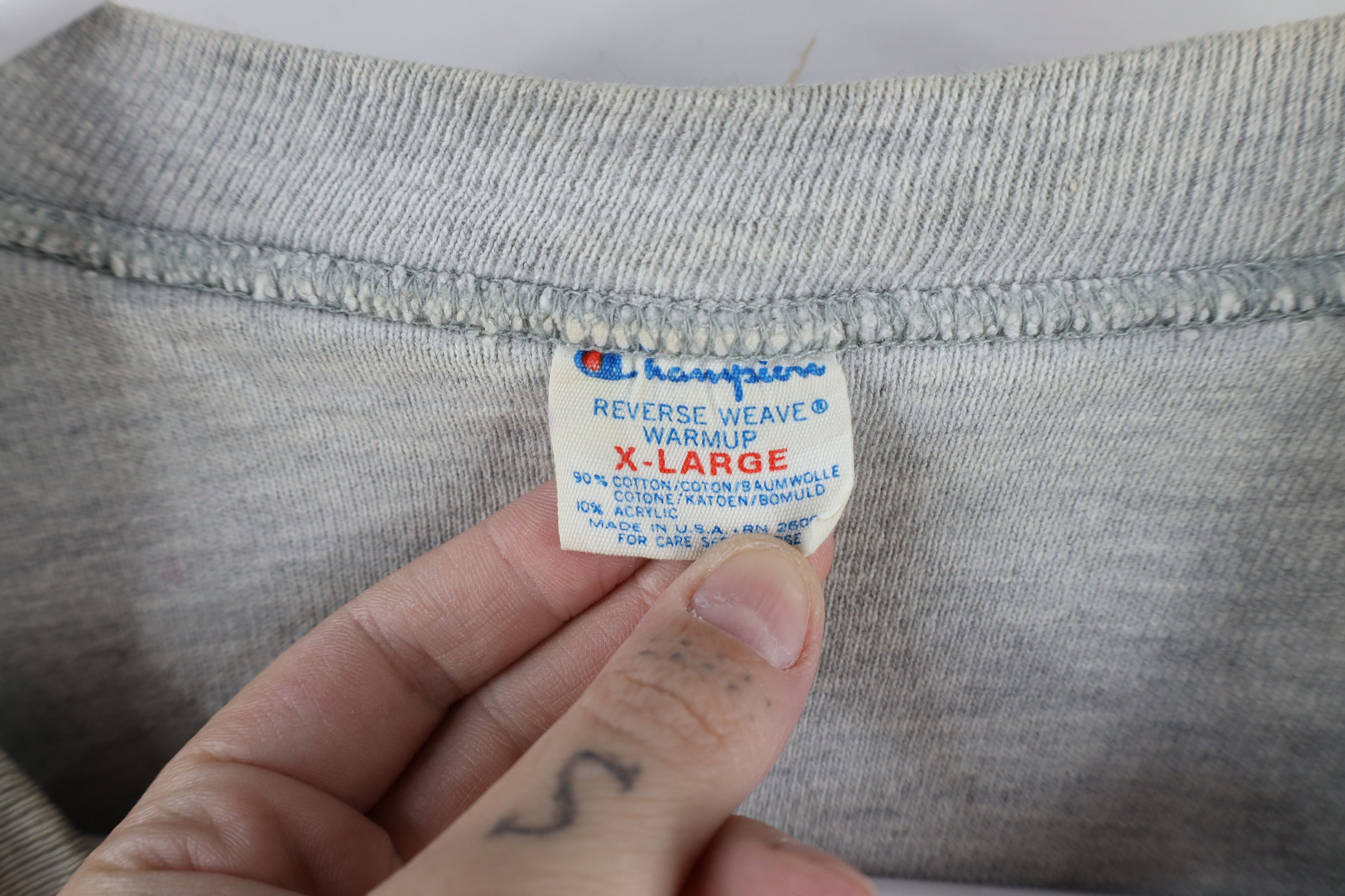 Champion × Vintage Vintage 80s Champion Reverse Rutgers University Sweatshirt Size US XL / EU 56 / 4 - 13 Thumbnail