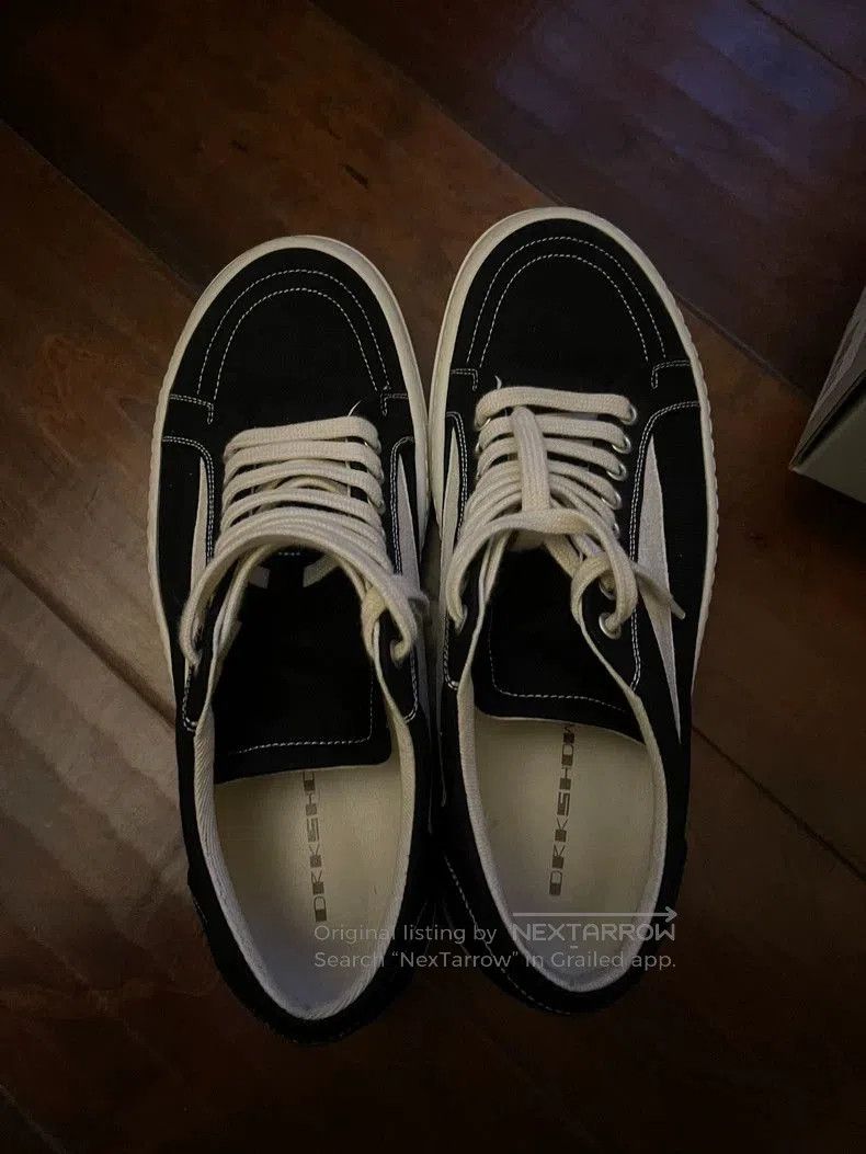 Rick Owens Rick Owens Canvas Sneakers with Cream Soles. Size US 10.5 / EU 43-44 - 8 Thumbnail