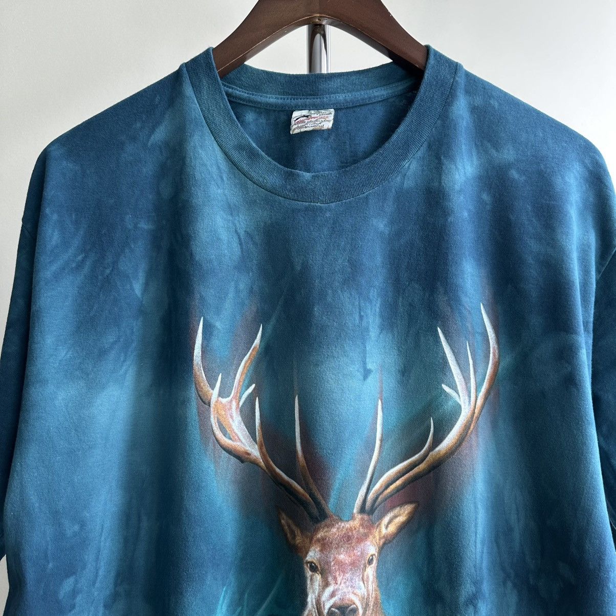 Vintage Vintage Harlequin Deer Animal Graphic Tee Size US XL / EU 56 / 4 - 2 Thumbnail
