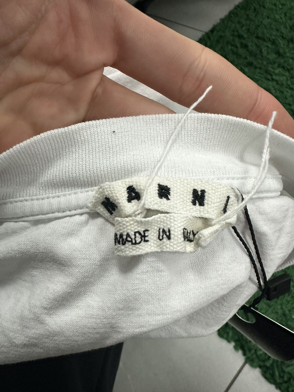 Marni Marni Tee T Shirt White Black Size US L / EU 52-54 / 3 - 4 Thumbnail
