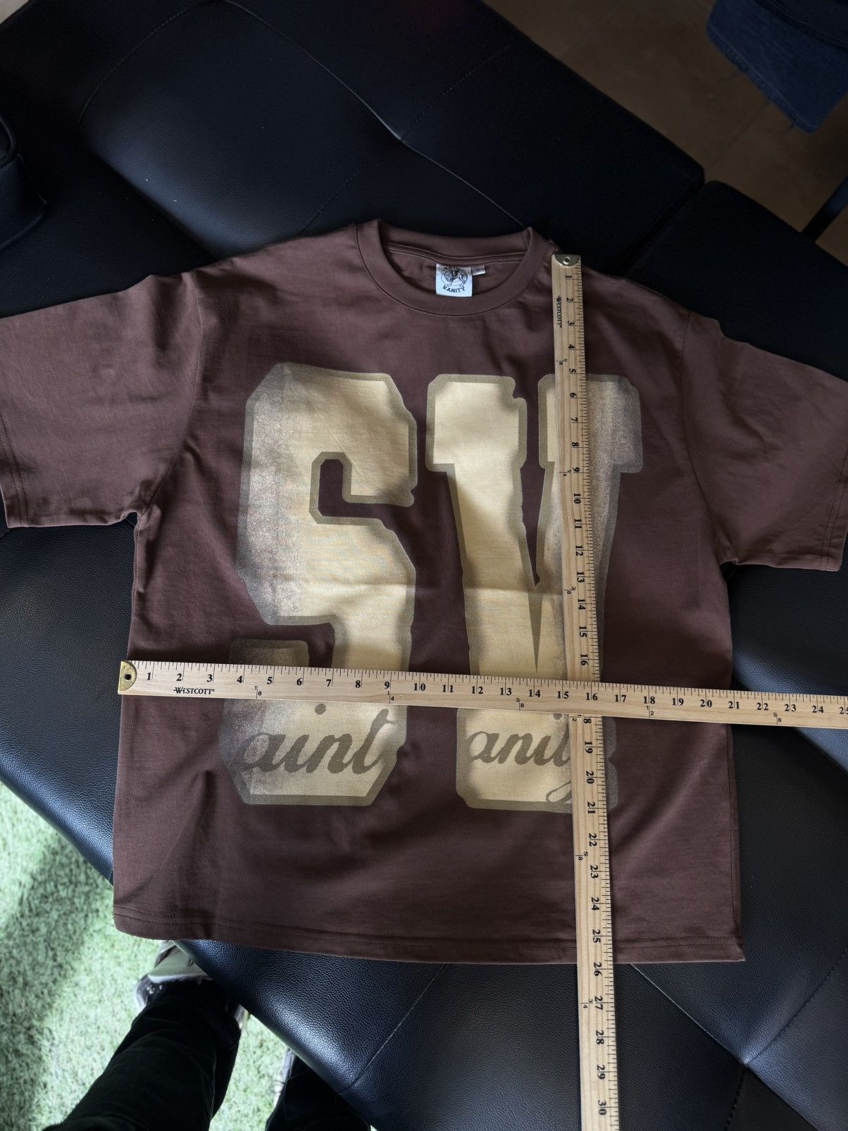Saint Vanity Saint Vanity UNRELEASED Tee Shirt Logo Brown Size S (NEW) Size US S / EU 44-46 / 1 - 7 Thumbnail