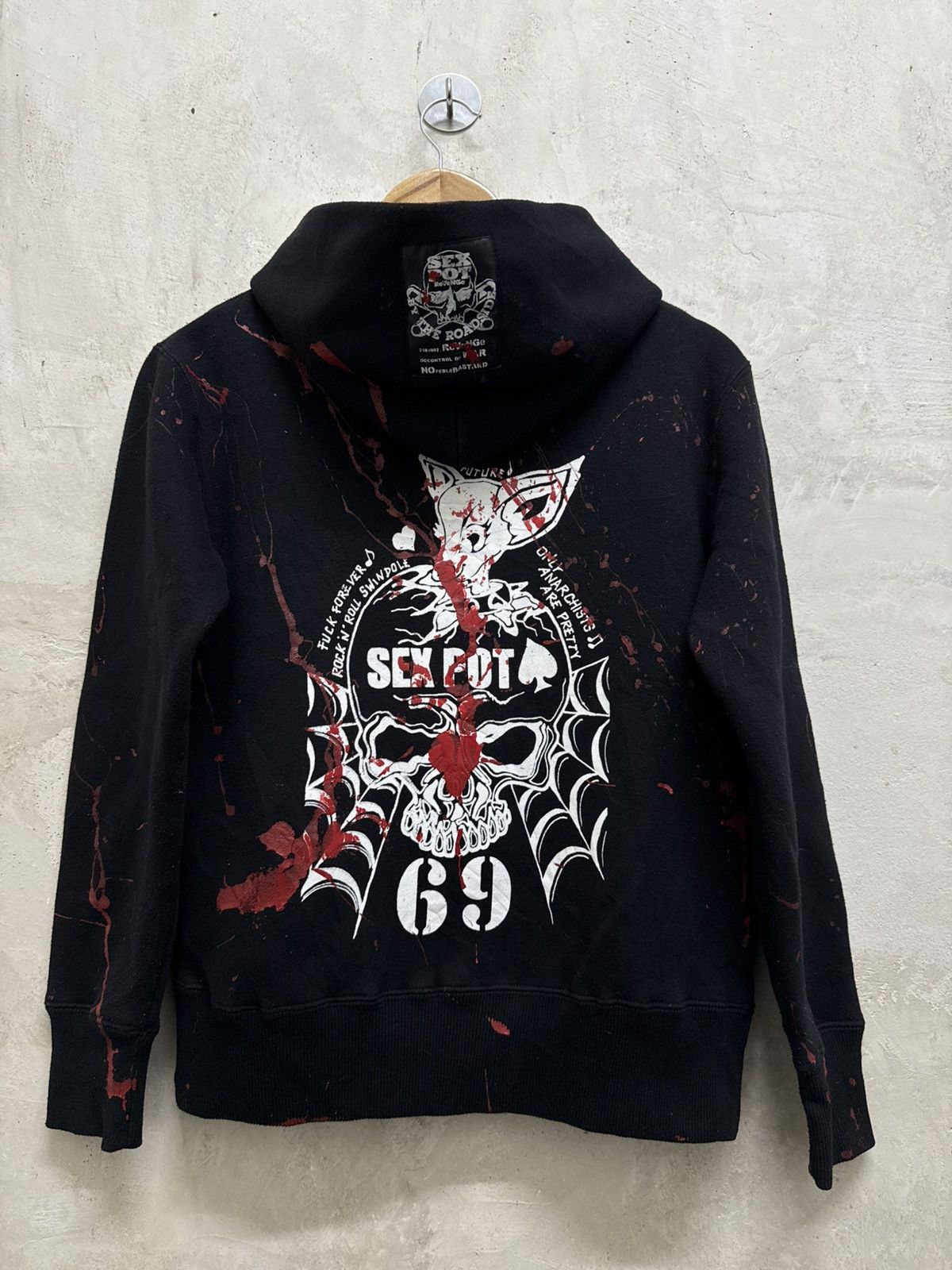 Sex Pot ReVeNGe Sex Pot Revenge Punk Skulls Goth Anarchy Hoodie Size US S / EU 44-46 / 1 - 1 Thumbnail