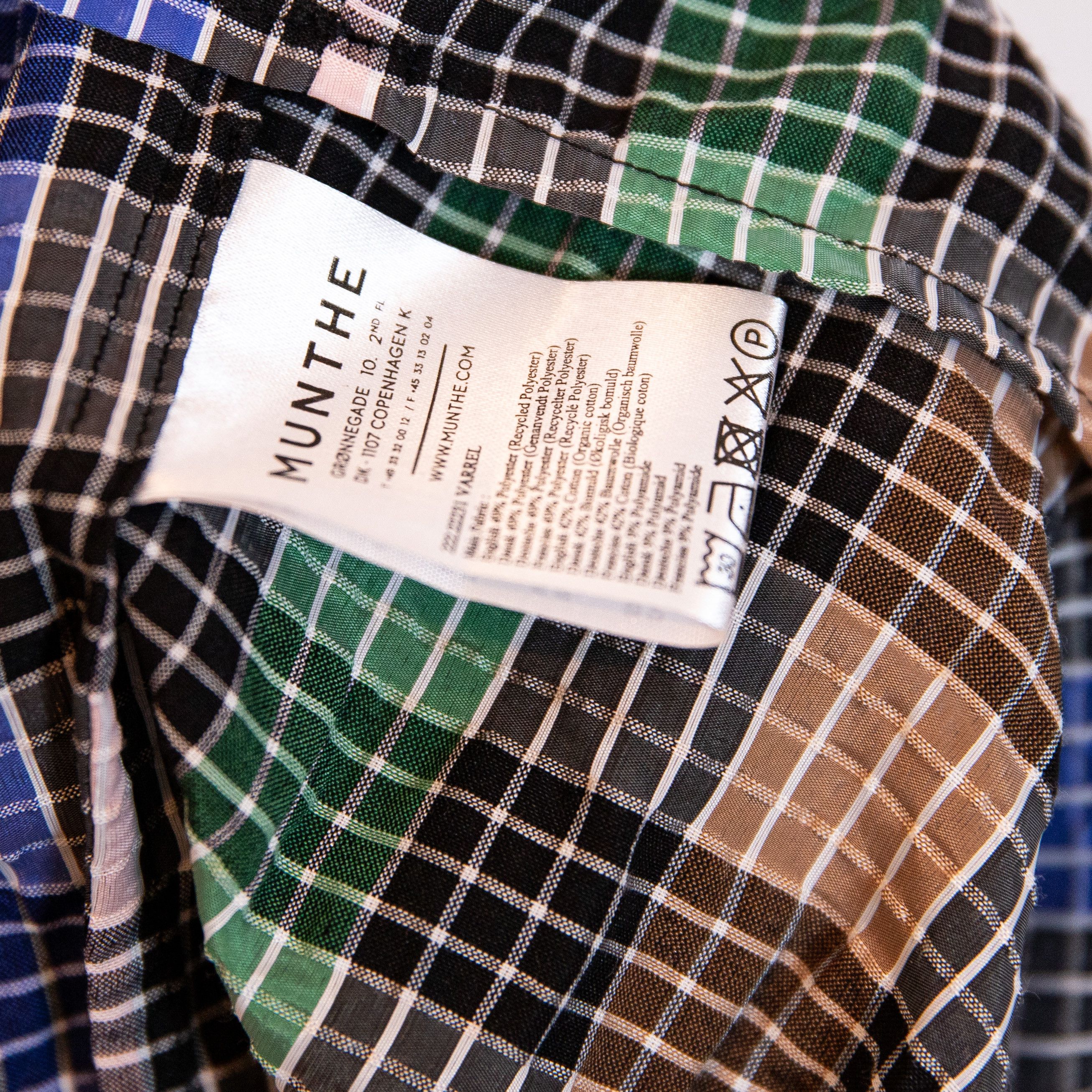 MUNTHE NEW Munthe Varrel Organic Cotton Multi Check Size S / US 4 / IT 40 - 3 Thumbnail