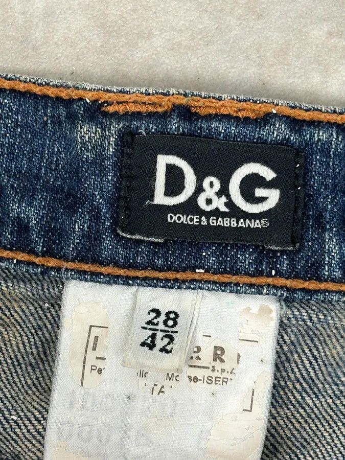Dolce & Gabbana SS2006 Dolce & Gabbana Navy Denim Multi-Pocket Skirt Size 27" / US 4 / IT 40 - 11 Thumbnail