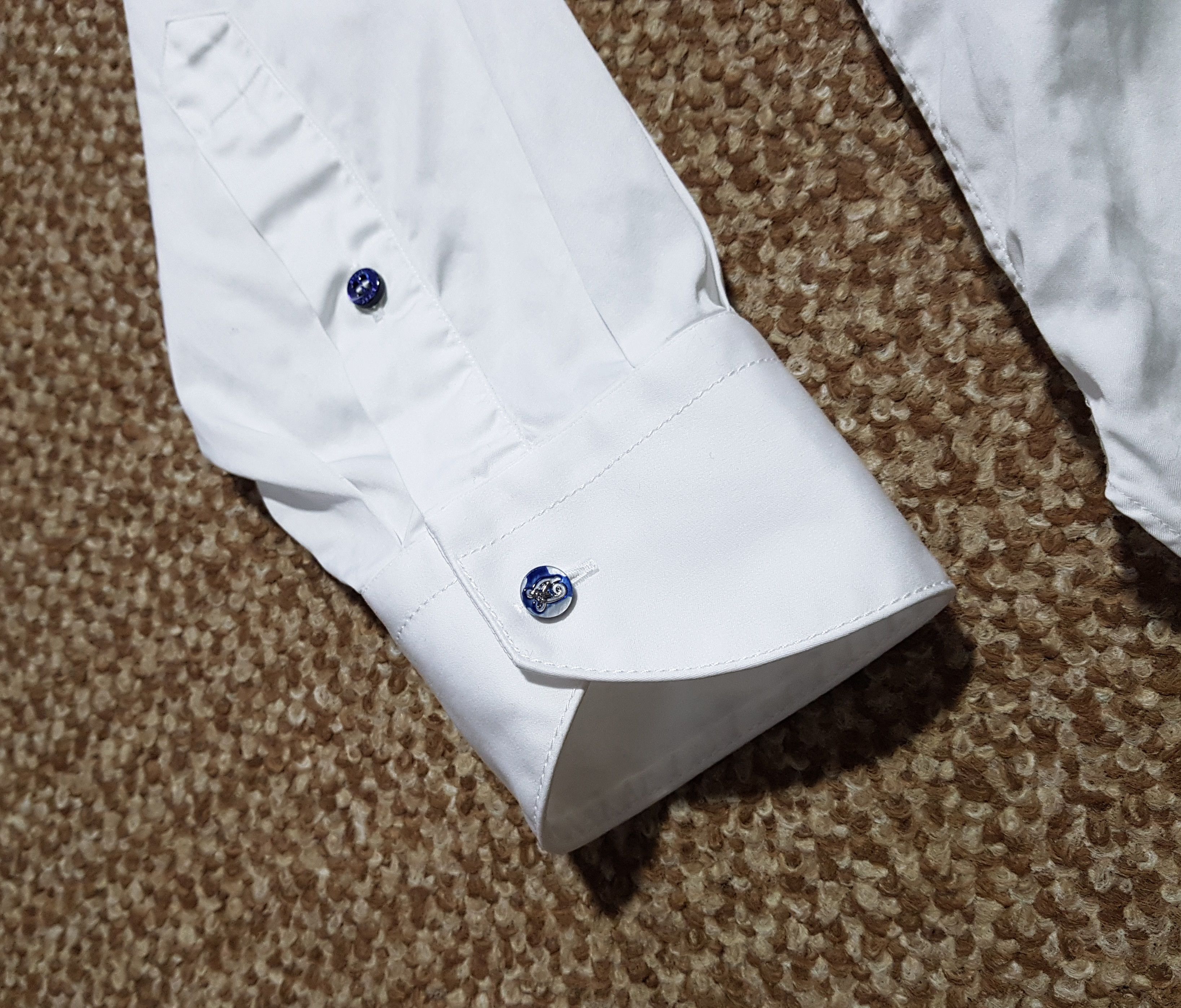 Zilli Zilli White Formal Shirt Long Sleeve Luxury Size US L / EU 52-54 / 3 - 6 Thumbnail