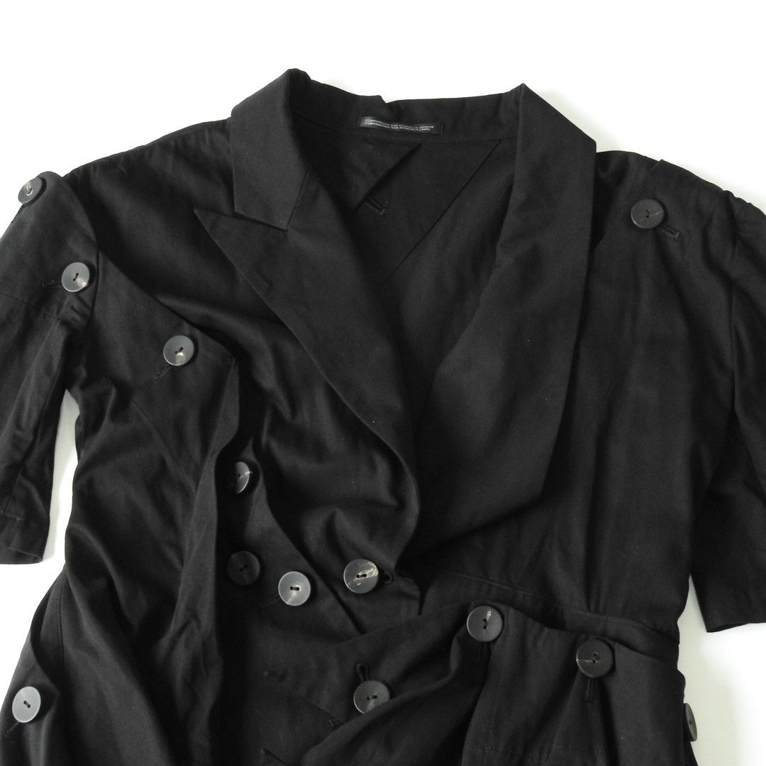 Yohji Yamamoto Yohji Yamamoto Femme SS18 Drape Button Asymmetrical Jacket Size M / US 6-8 / IT 42-44 - 6 Thumbnail