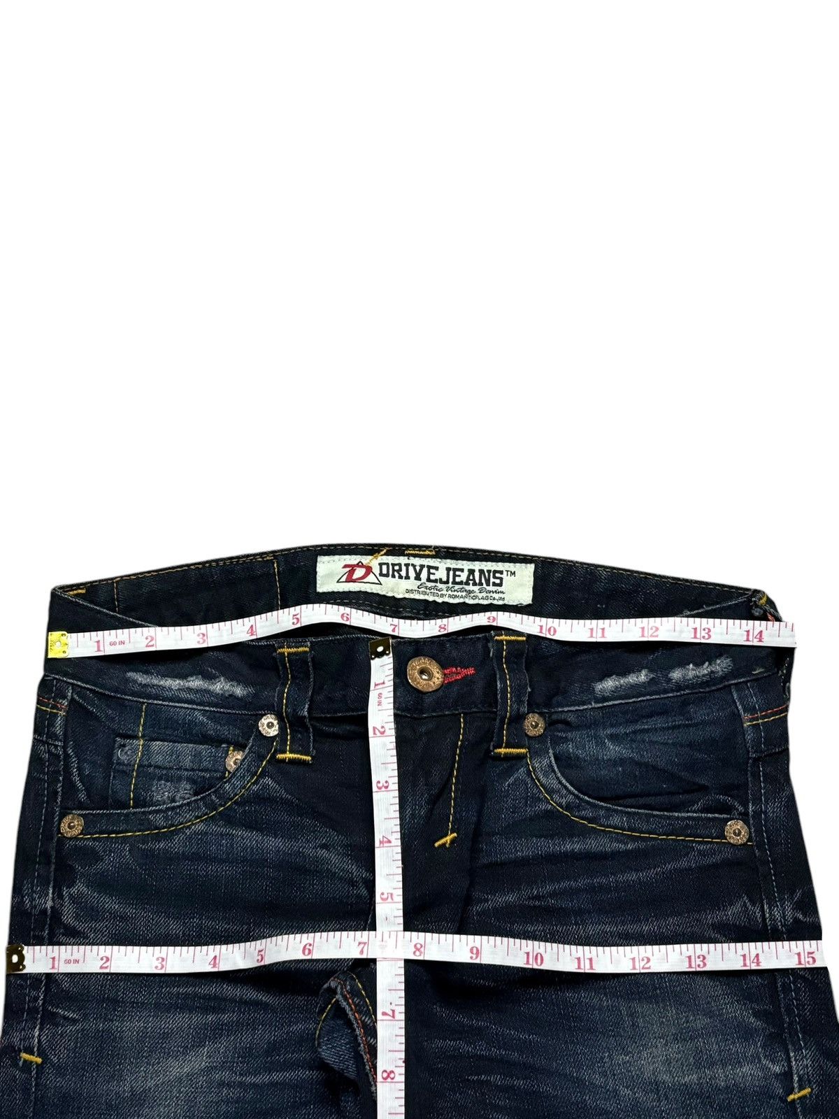 Japanese Brand Vintage Japanese Brand Mud Wash Distressed Flare Jeans Size 29" - 13 Thumbnail