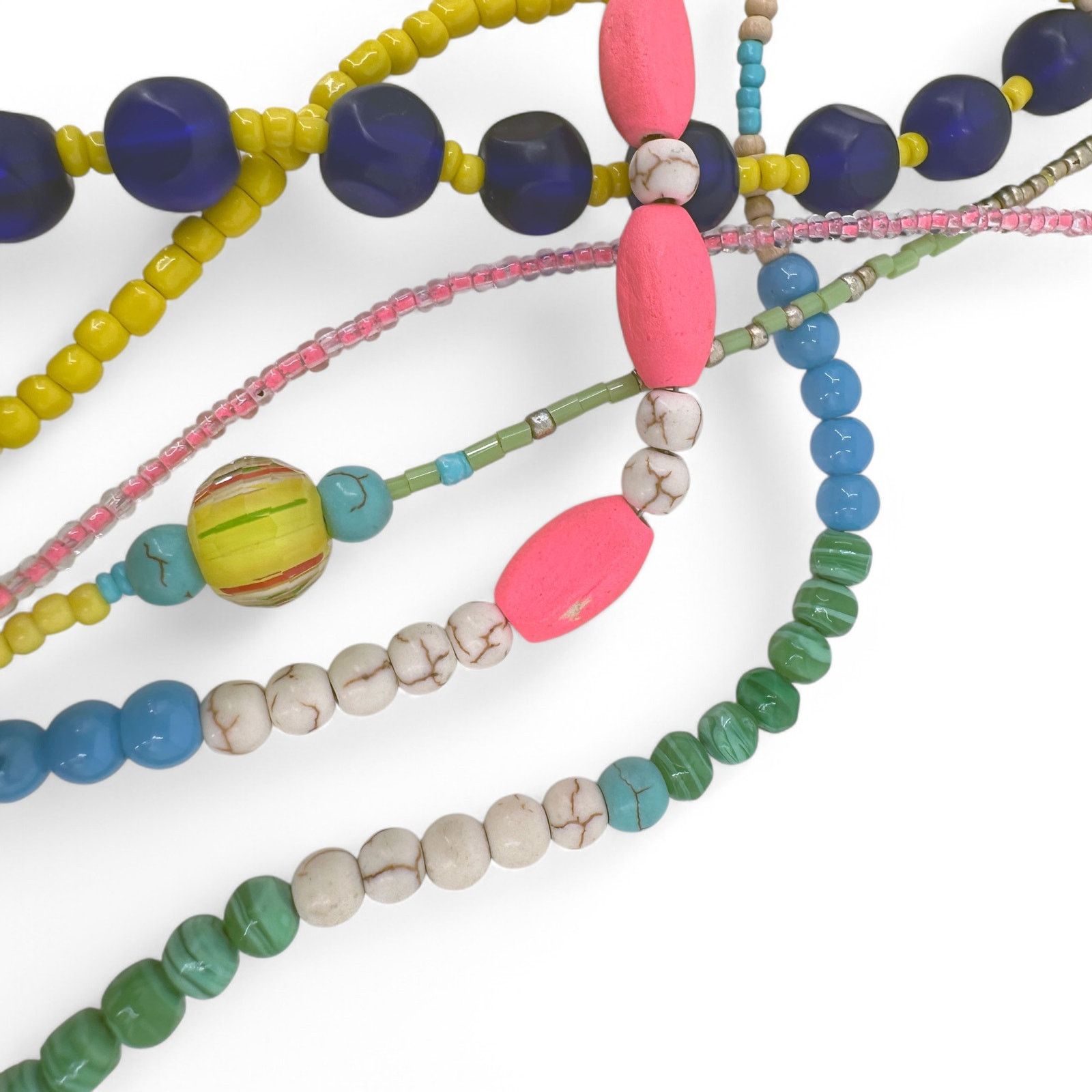 Vineyard Vines Vineyard Vines Colorful Layered Boho Statement Necklace Size ONE SIZE - 4 Thumbnail