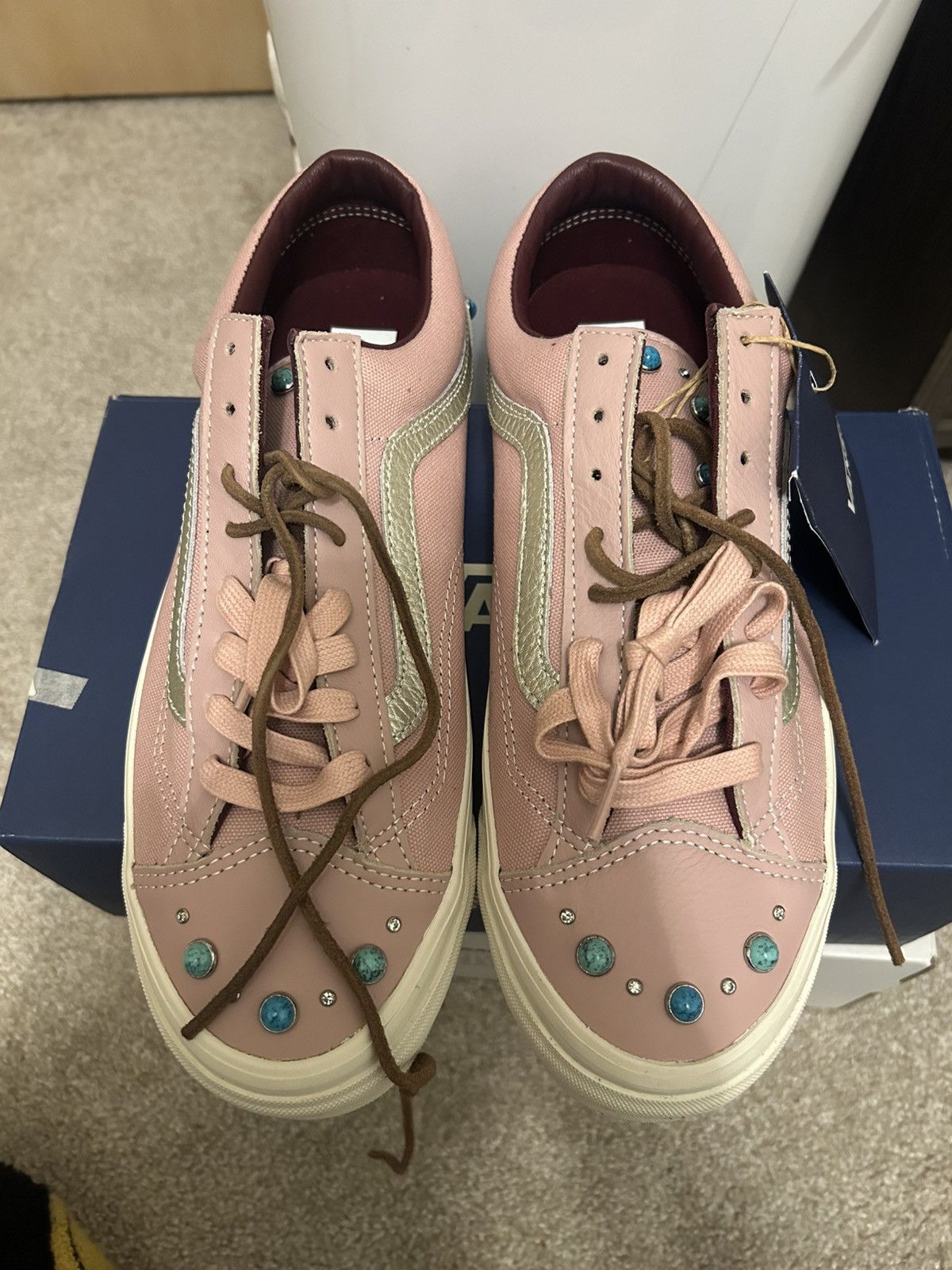 Vans Vans Premium Old Skool Gemstone “Misty Mauve Pink” Size US 11 / EU 44 - 4 Thumbnail