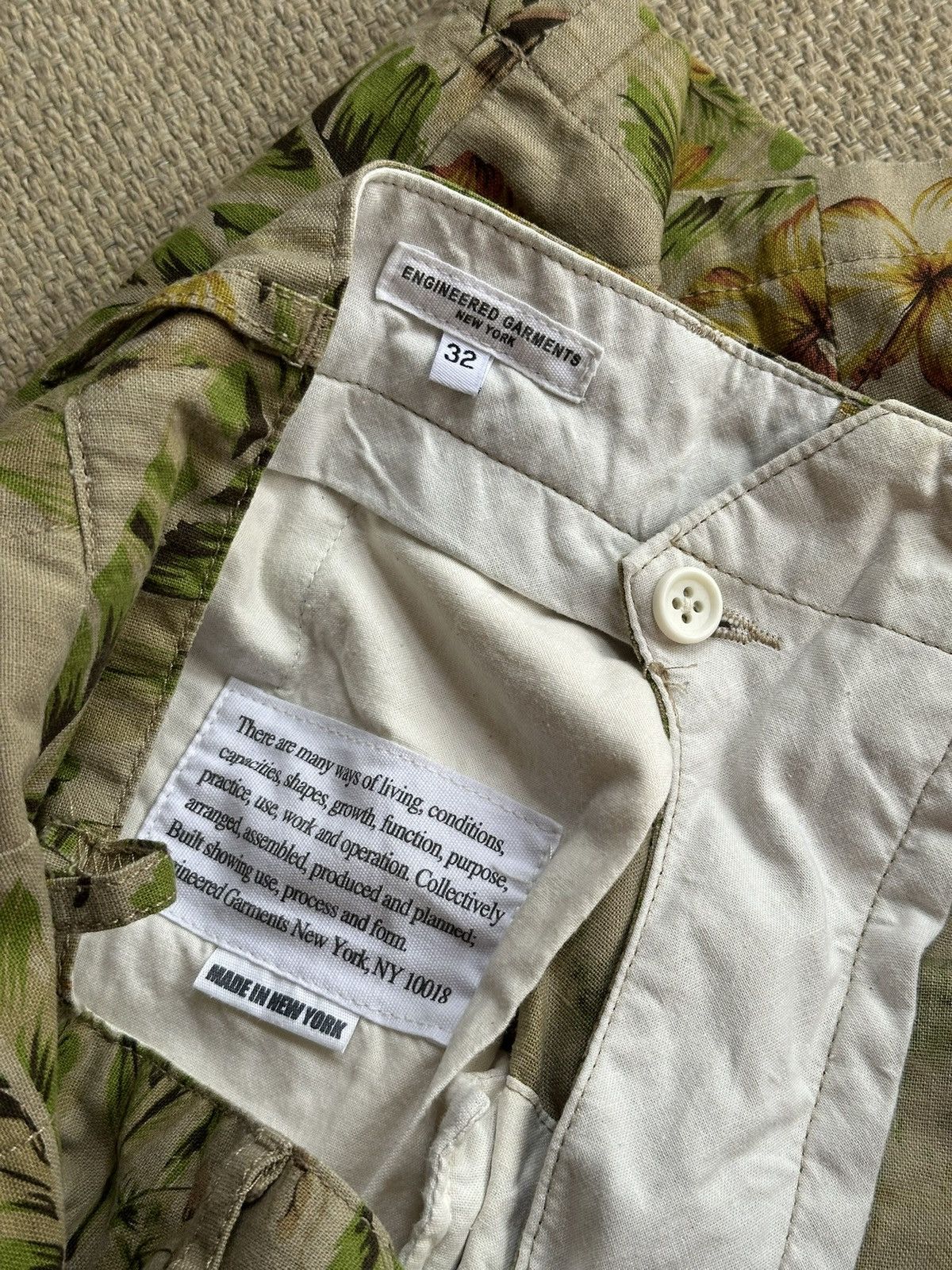 Engineered Garments Gurkha Shorts SS15 Safari Floral Size US 32 / EU 48 - 6 Thumbnail