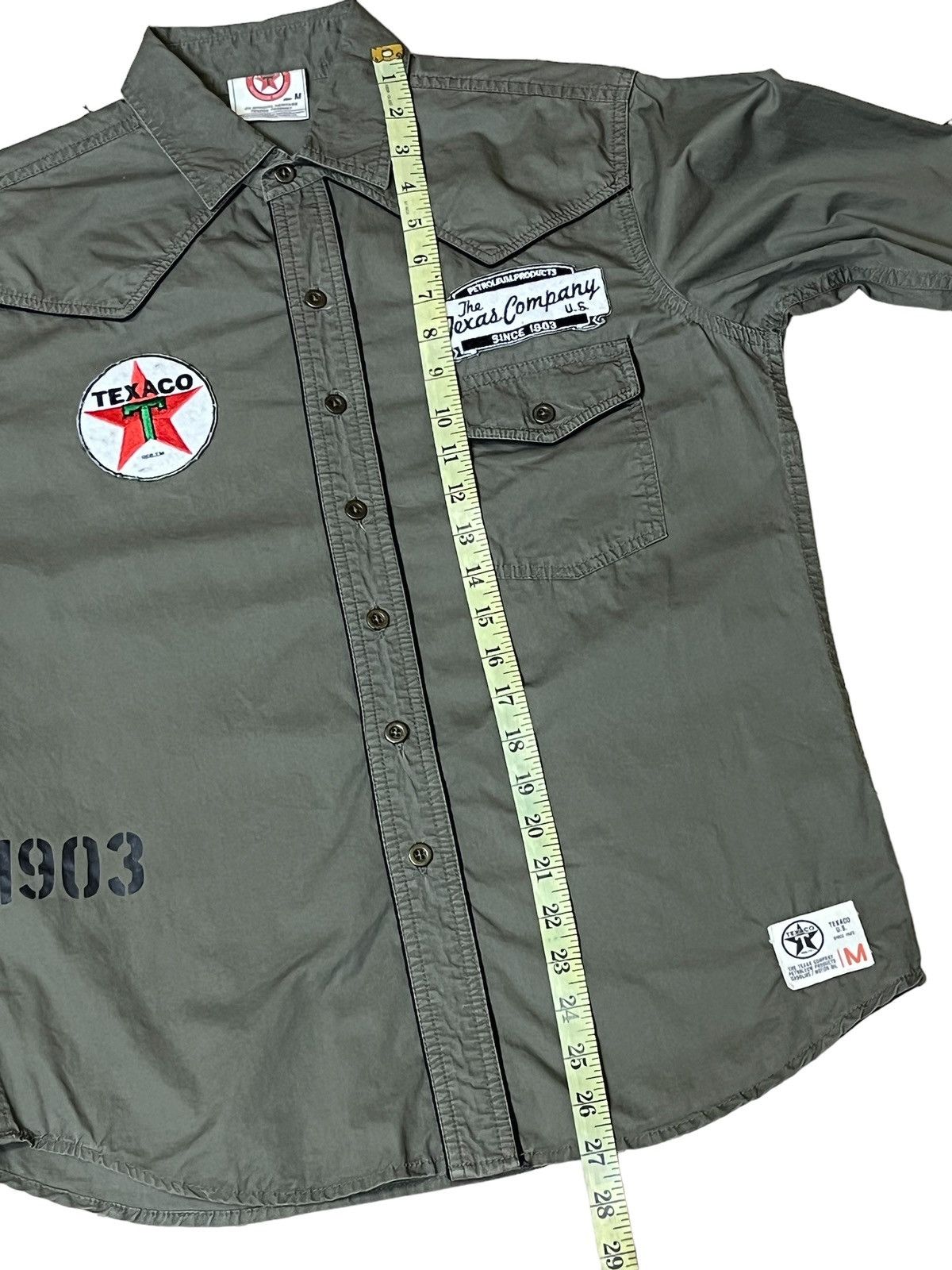 American Apparel GRAIL🔥TEXACO USA PETROLEUM TEXAS COMPANY BUTTON UPS SHIRT Size US M / EU 48-50 / 2 - 11 Thumbnail