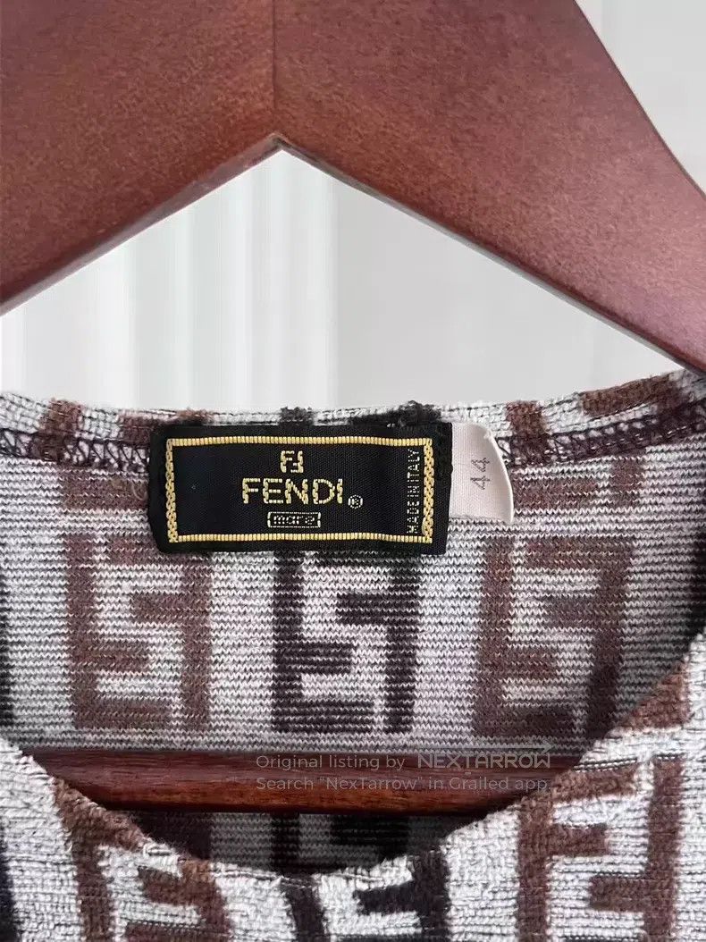Fendi Fendi Monogrammed Lettering Colorblock T-Shirt Size M / US 6-8 / IT 42-44 - 2 Thumbnail