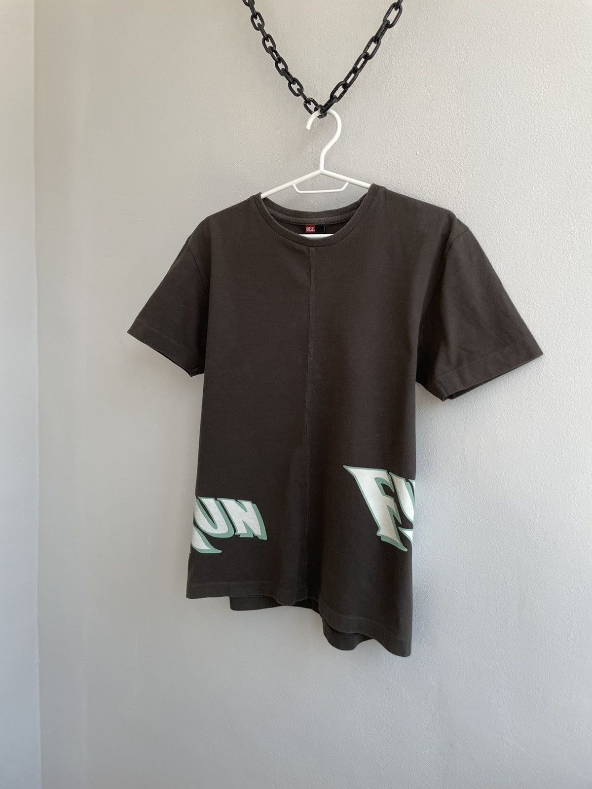 Diesel Diesel Vintage 90s Fun Run Art T Shirt Tee Y2K Avant Garde Size US M / EU 48-50 / 2 - 2 Thumbnail