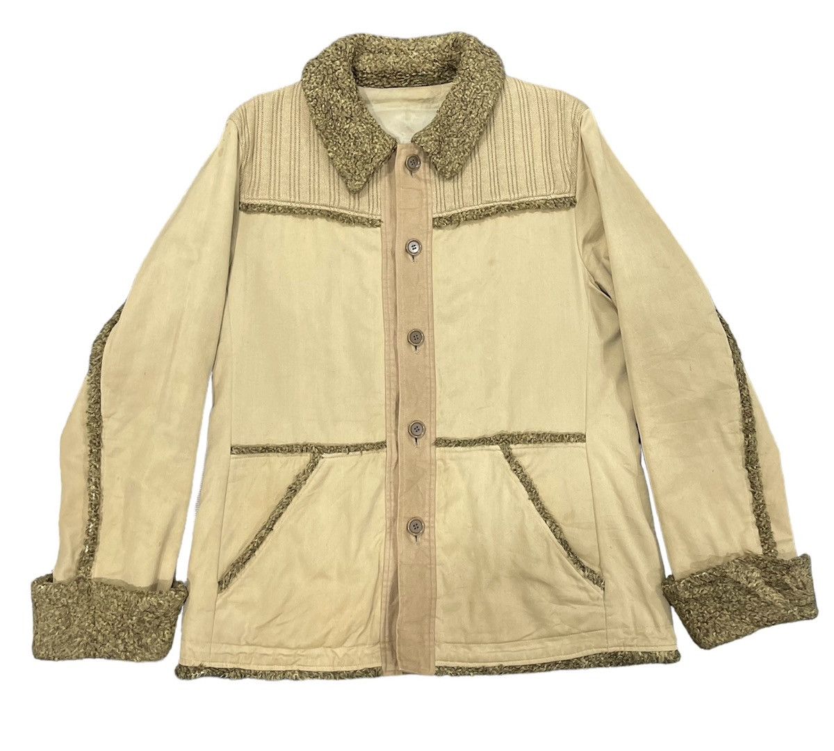 image of Vintage Abahouse Jacket in Yellow, Men's (Size Medium)