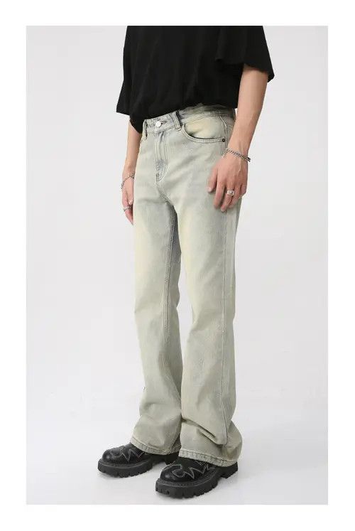 Other Vintage washed distressed flared straight jeans Size US 32 / EU 48 - 6 Thumbnail