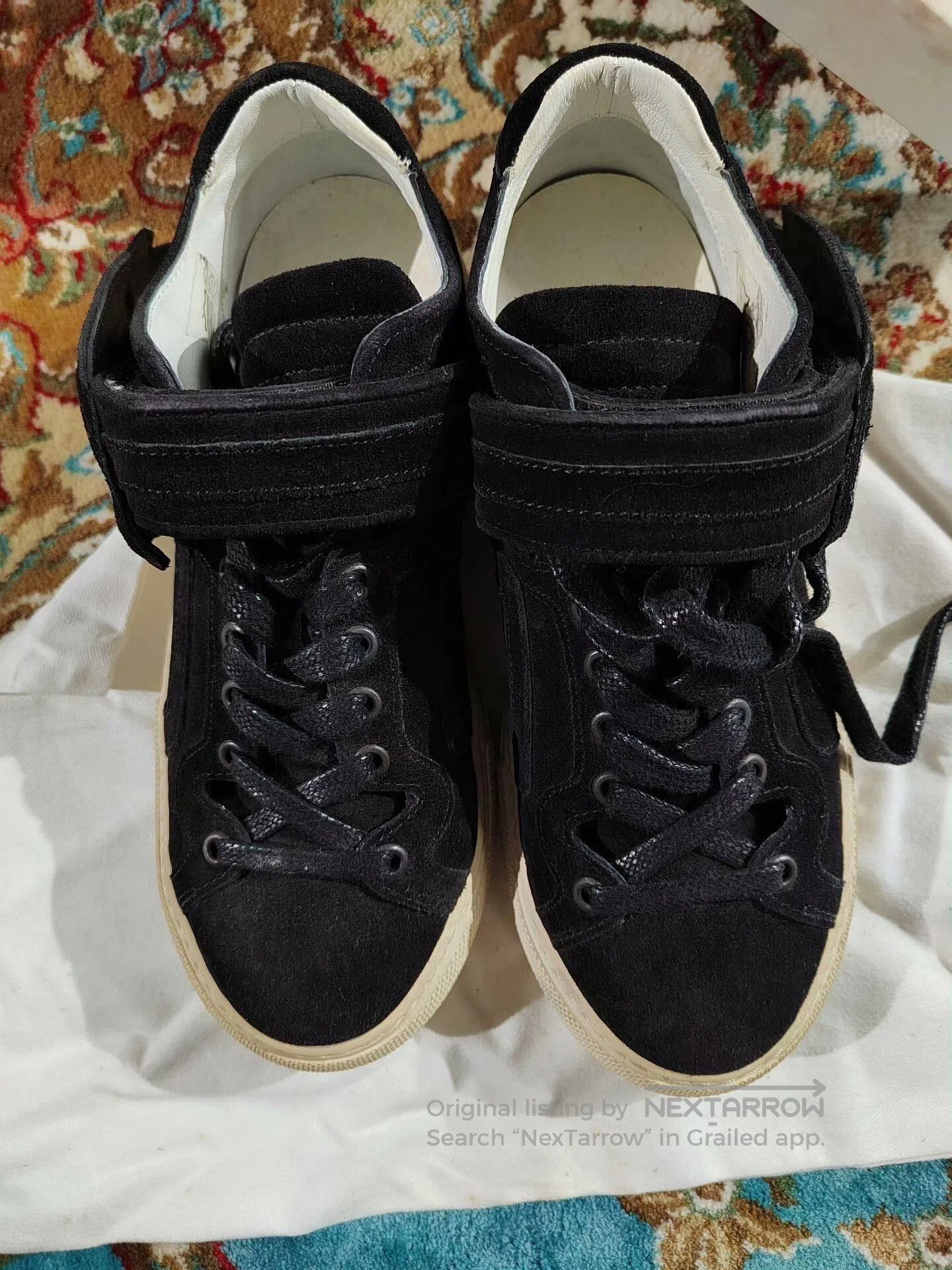 Pierre Hardy Pierre Hardy Black Velcro Sneakers for Women. Size US 5 / IT 35 - 3 Thumbnail