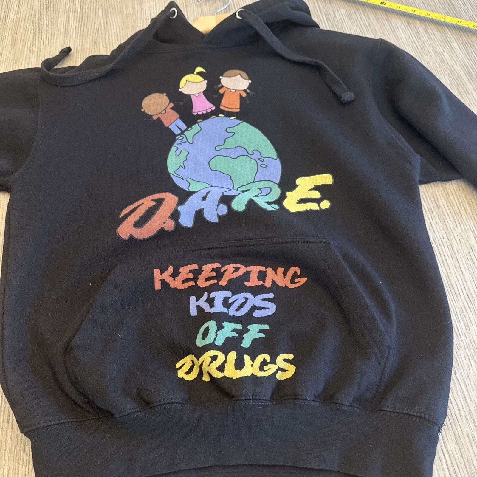 D.A.T.E. DARE Hoodie Sweatshirt Size S Graphic Drugs- Skater, Alt Size US S / EU 44-46 / 1 - 5 Thumbnail