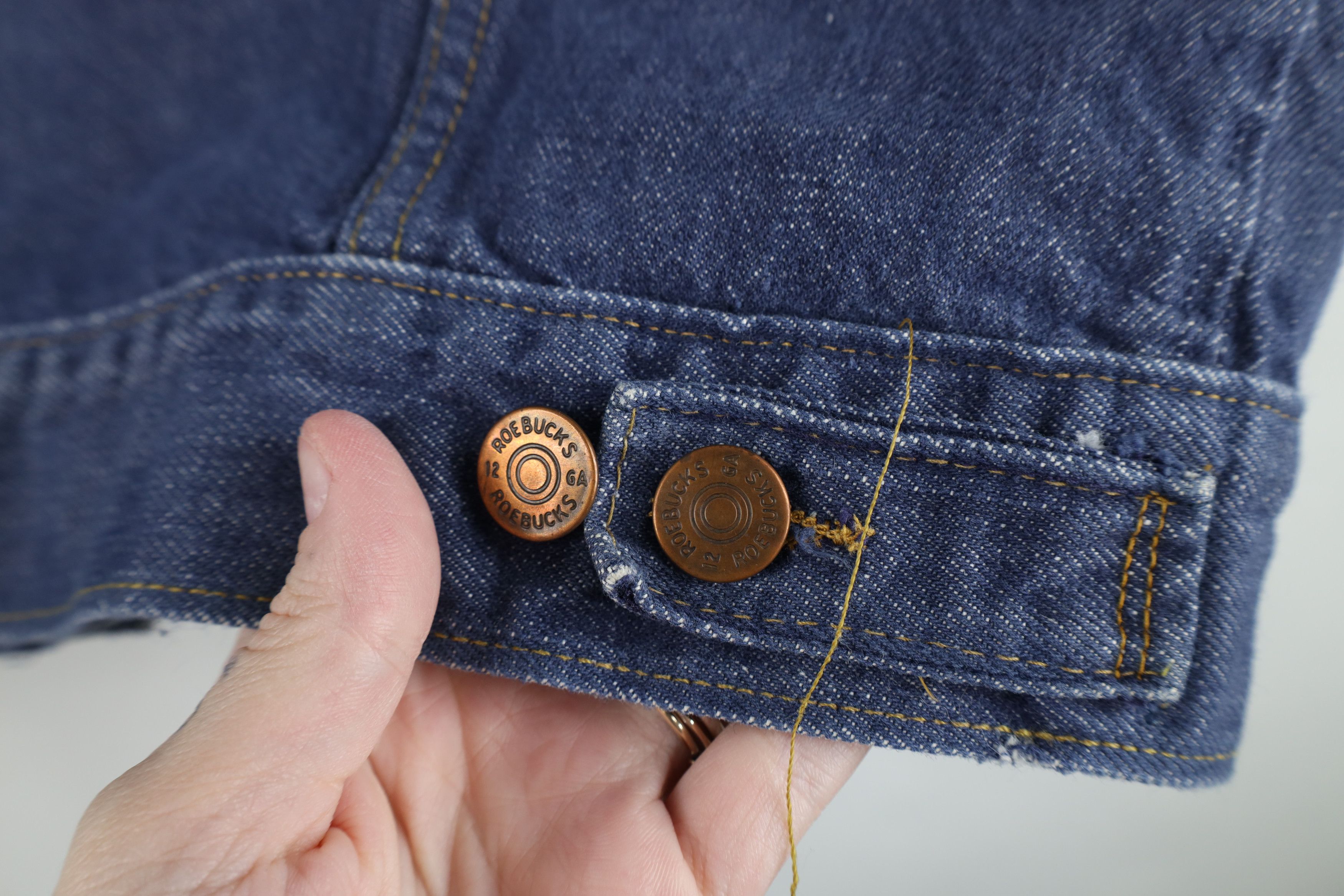 Vintage Vintage 60s Streetwear Denim Jean Trucker Jacket Blue USA Size US M / EU 48-50 / 2 - 12 Thumbnail