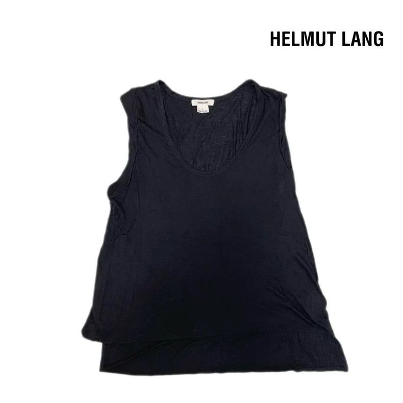 Helmut Lang HELMUT LANG A sleeveless black vest with a short front and Size S / US 4 / IT 40 - 1 Thumbnail