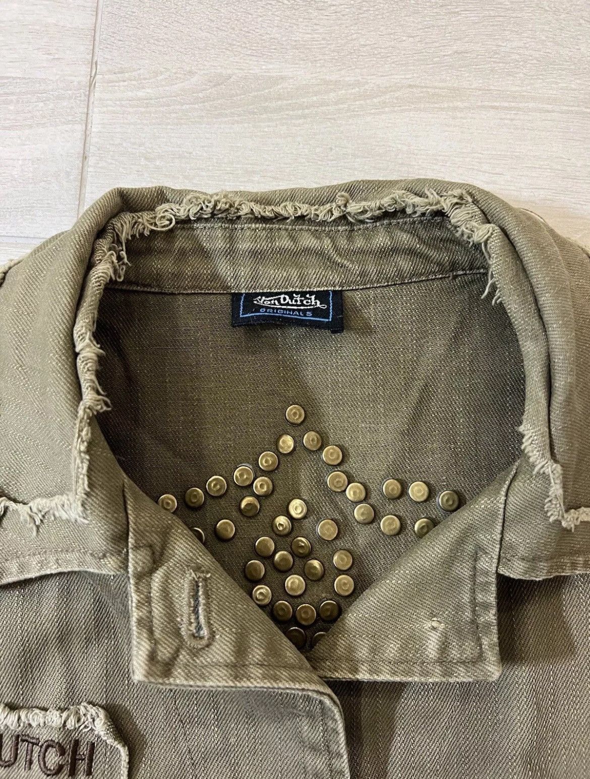 Vintage × Von Dutch VTG Women's Von Dutch Denim Jacket in Green with Buttons Size S / US 4 / IT 40 - 5 Thumbnail