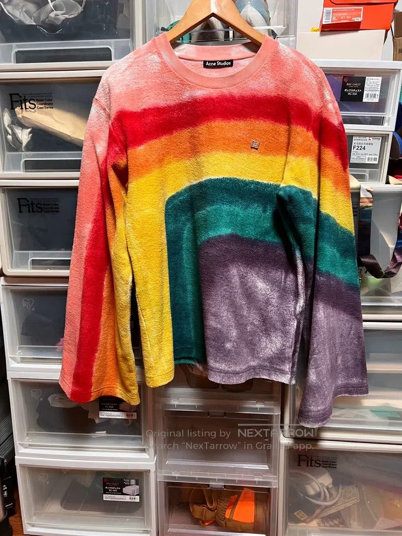 Acne Studios Acne Studios Nordic Smiley Face Rainbow Towel with Thin Fl Size US XS / EU 42 / 0 - 1 Thumbnail
