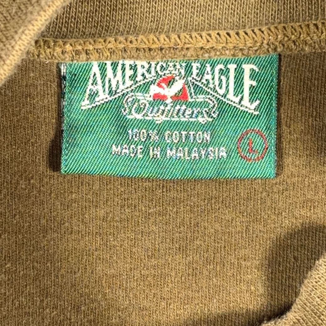 American Eagle Outfitters VINTAGE American Eagle Shirt Mens Regular Adult LARGE Green Mock Neck Military 90s Shirt Size US L / EU 52-54 / 3 - 4 Thumbnail