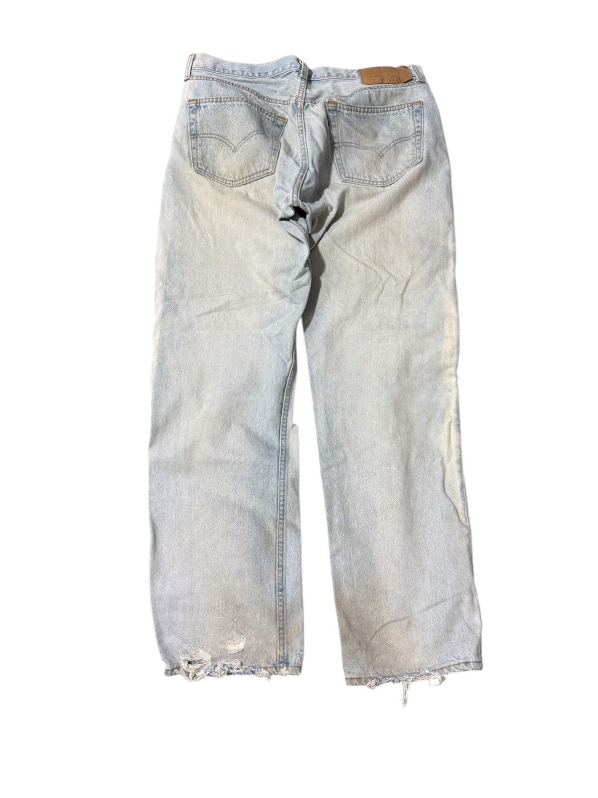 Levi's Vintage 90s Levi's 501 Made in USA Thrashed Distressed Size US 35 - 2 Thumbnail