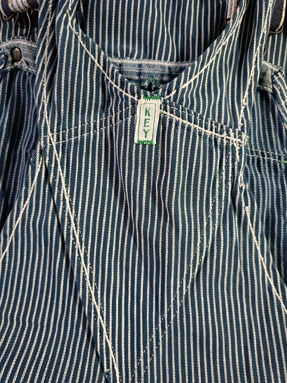 Other Vintage 1950s KEY Imperial Sanforized Hickory Overalls. Size US 34 / EU 50 - 8 Thumbnail