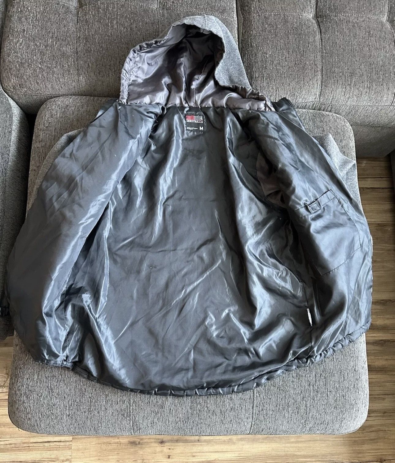 Southpole × Vintage Vintage SouthPole Quilted Hooded jacket Size:Medium Size US M / EU 48-50 / 2 - 4 Thumbnail