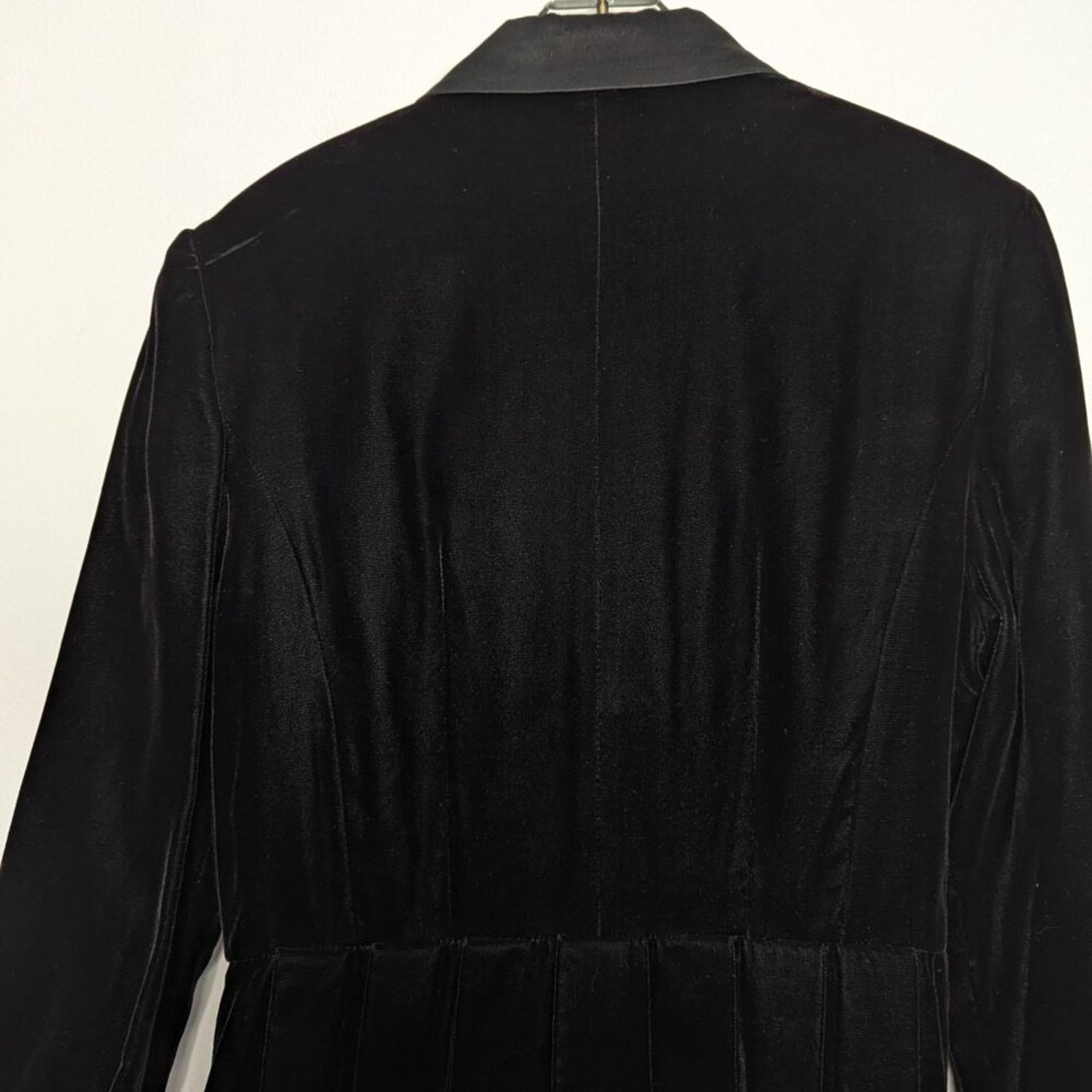Vintage Be Art By Esquire Vintage 90's Black Velvet Dress Collared Size S / US 4 / IT 40 - 11 Thumbnail