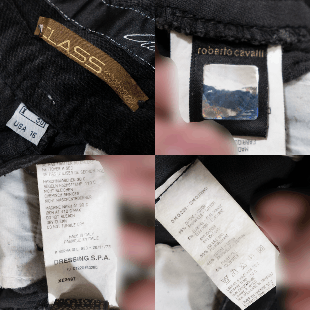 Just Cavalli 90S Corduroy Stripes Pants Vintage Size US 34 / EU 50 - 6 Thumbnail