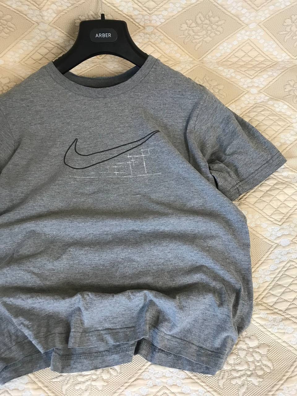 Vintage 🔥 90s Nike Vintage Big Logo Swoosh Y2K Hype T Shirt Drill Size US M / EU 48-50 / 2 - 5 Thumbnail