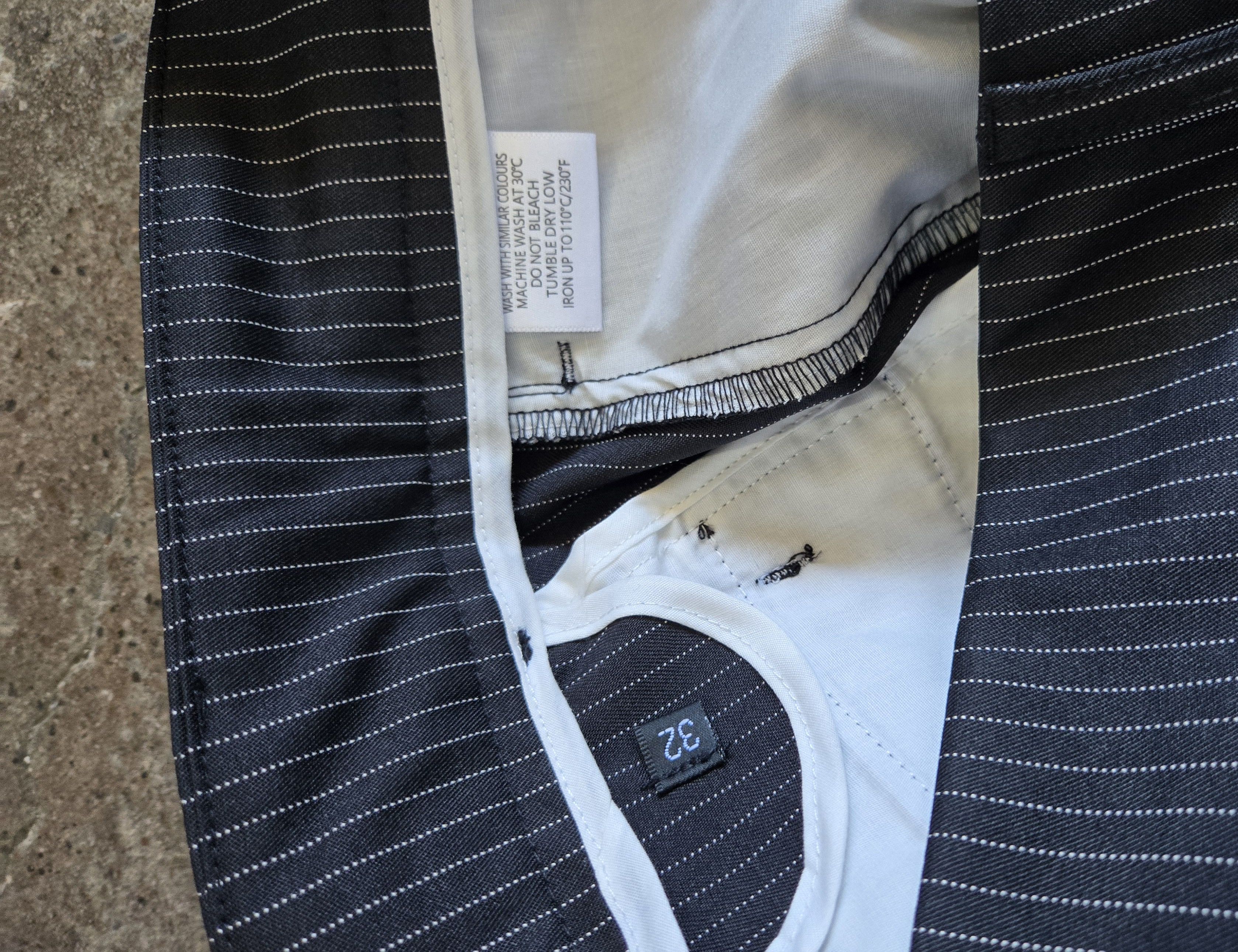 basketcase gallery Caldwell Black Pinstripe Slacks | Grailed