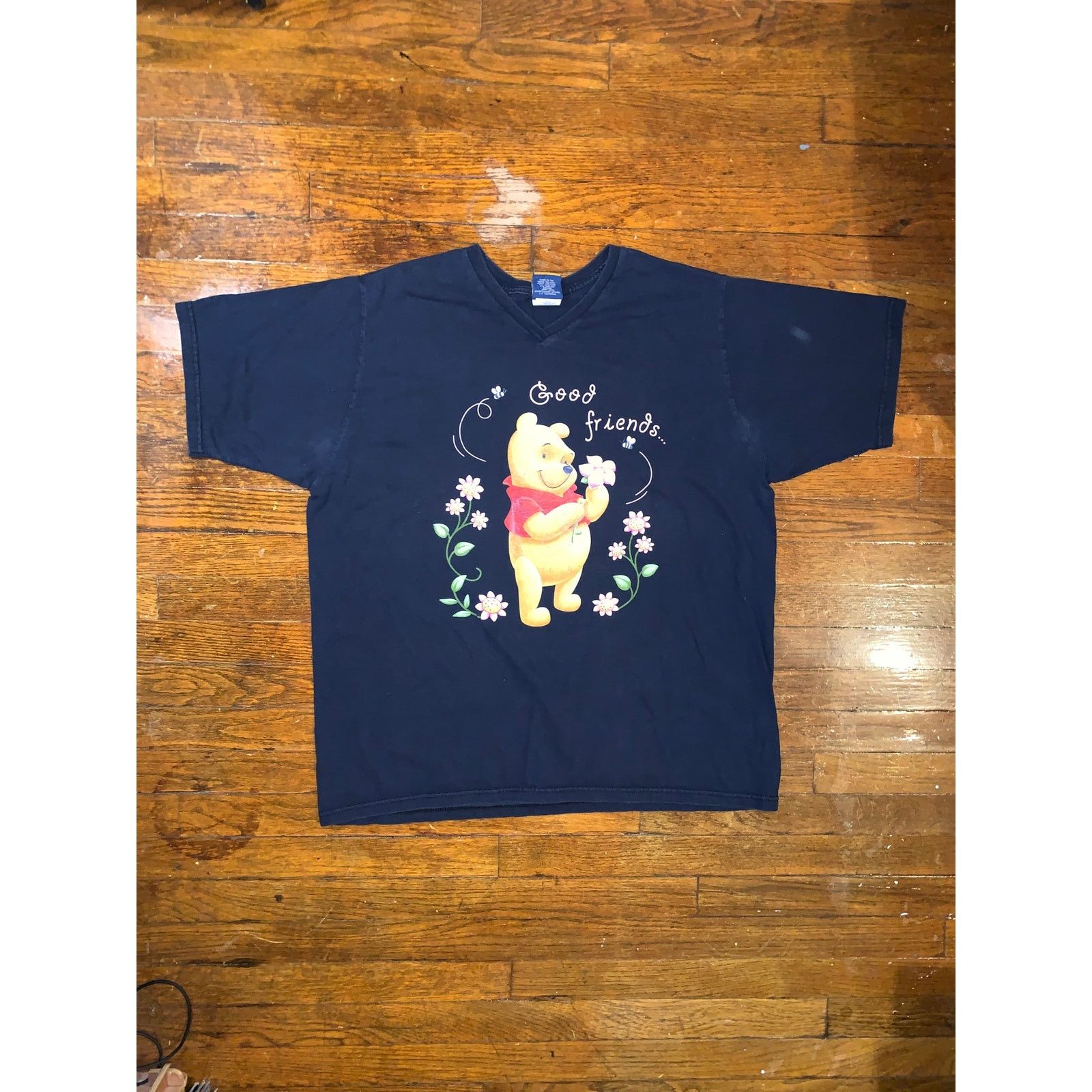 Disney × Vintage Winnie The Pooh V Neck T Shirt Womens 18W 20W Disney Size XXL / US 16-18 / IT 52-54 - 3 Thumbnail