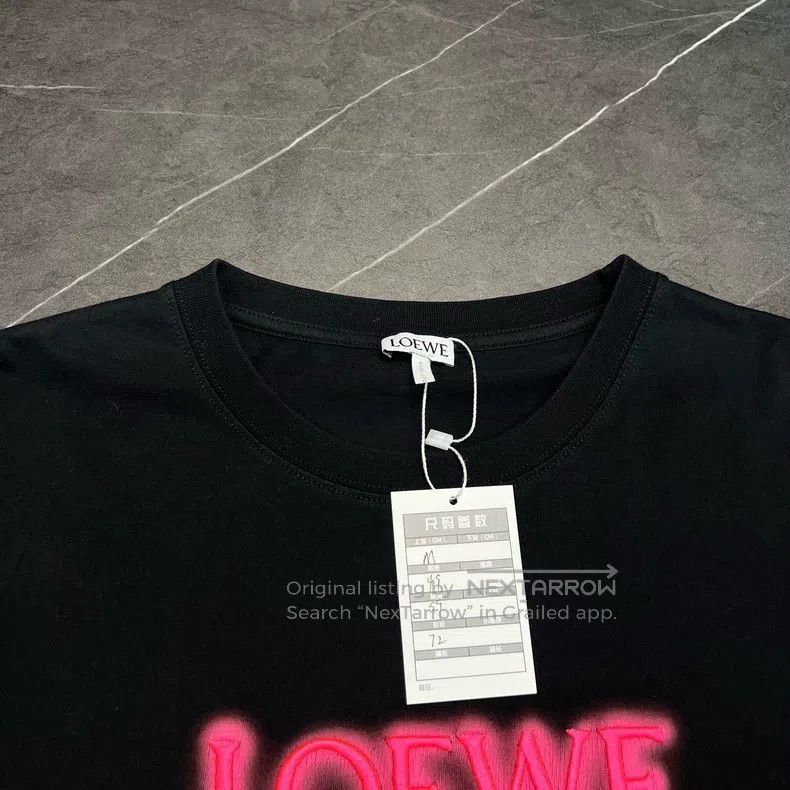 Loewe Loewe Neon Embroidered Logo Short Sleeve Size M / US 6-8 / IT 42-44 - 4 Thumbnail