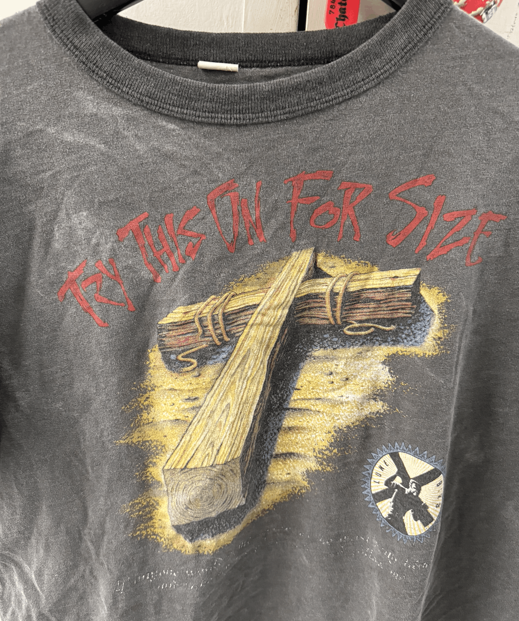 Vintage Vintage Jesus Tee - Try This On For Size Size US L / EU 52-54 / 3 - 3 Thumbnail