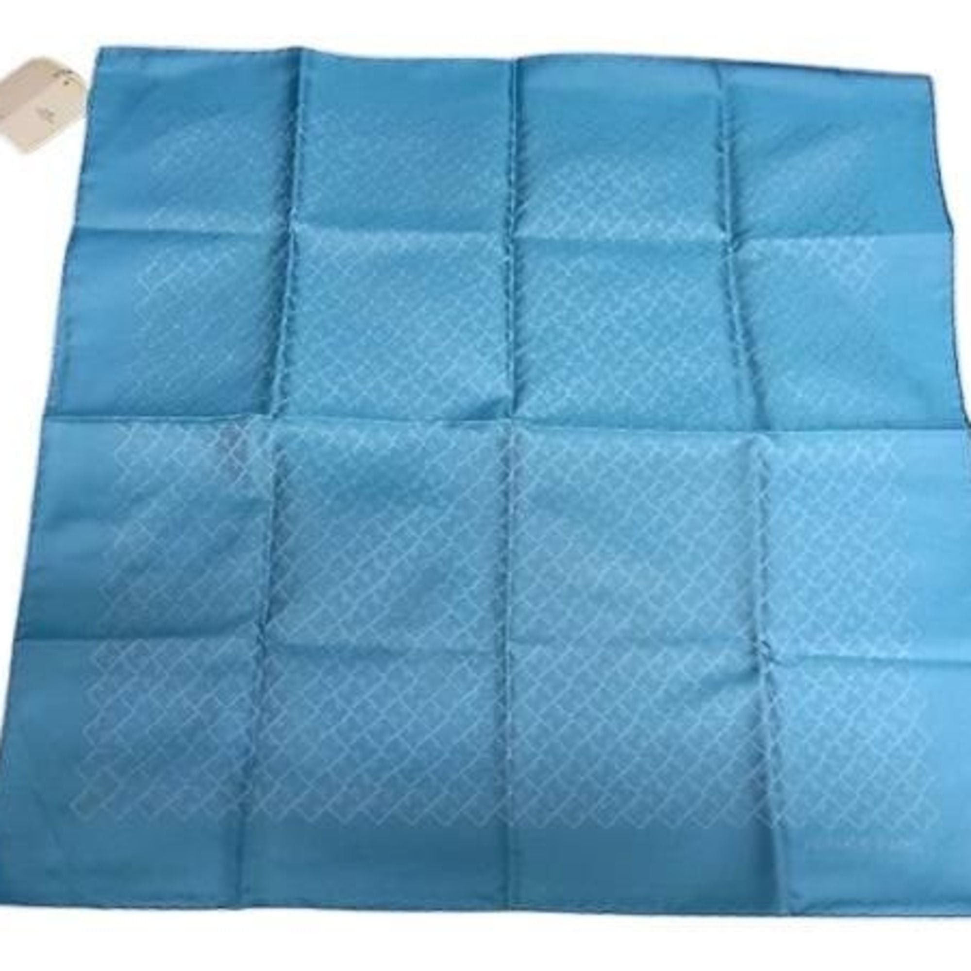 Hermes HERMES Handkerchief/Pocket Square 498993T07 Light Blue Silk Men's/Women's Size ONE SIZE - 1 Thumbnail