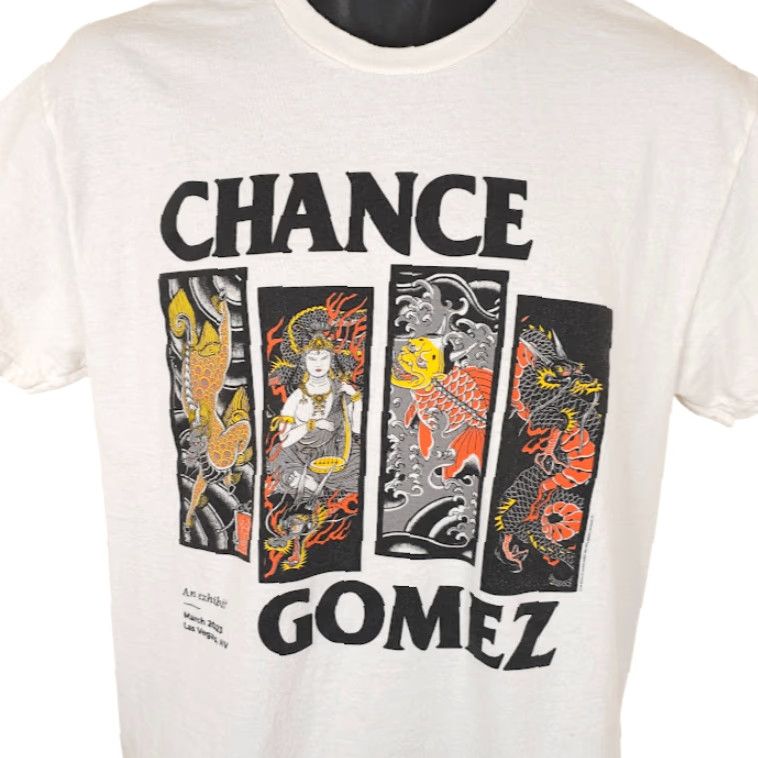 Gildan Japanese Tattoo Art T Shirt Mens Size Medium White Gildan Art Tee Size US M / EU 48-50 / 2 - 2 Thumbnail