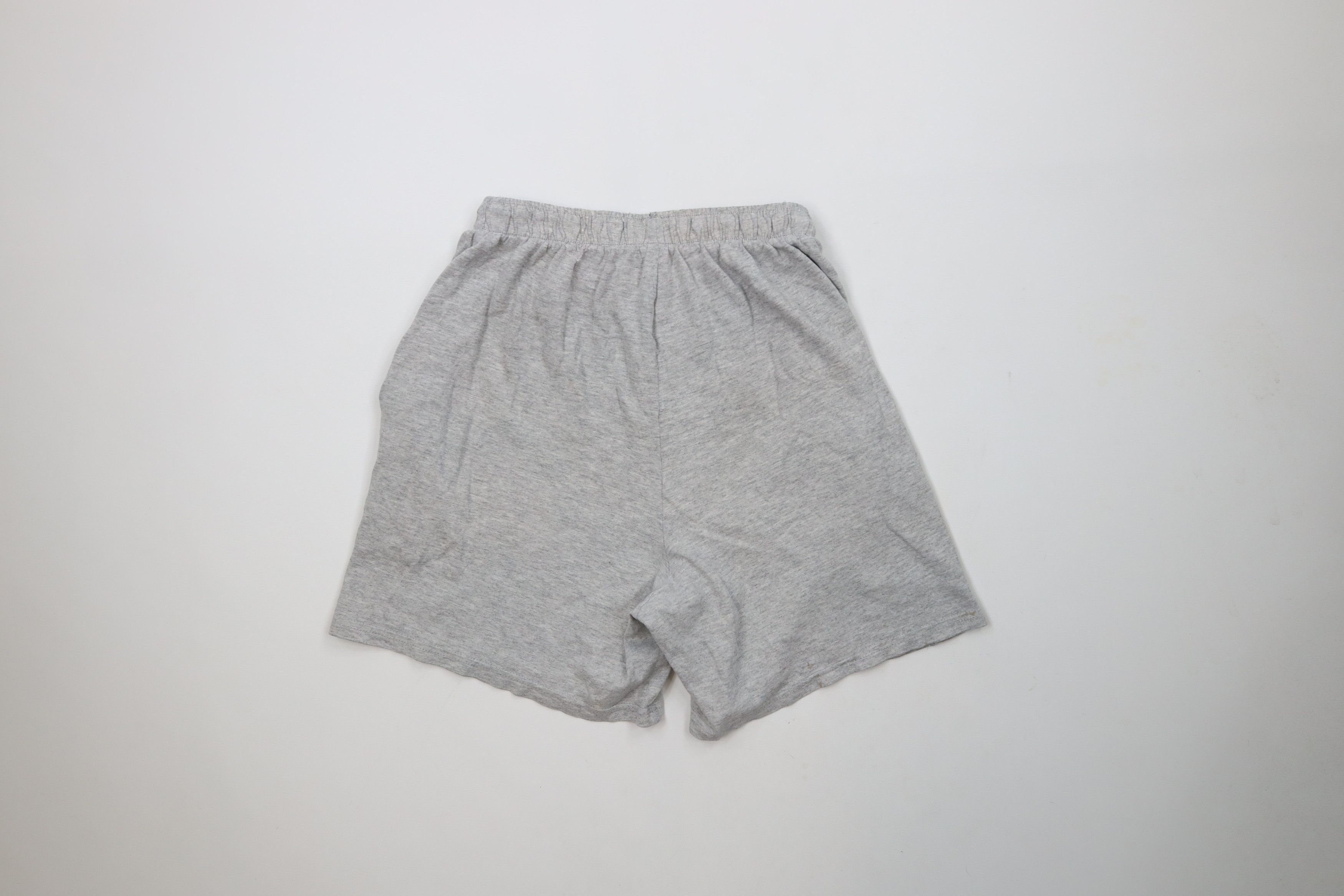 Nike × Vintage Vintage 90s Nike Travis Scott Mini Swoosh Shorts Gray USA Size US 32 / EU 48 - 10 Thumbnail