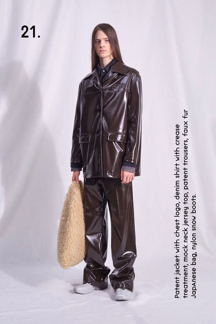 Maison Margiela !DS! SS23 Maison Margiela Faux Leather Brown Patent Jacket Size M / US 6-8 / IT 42-44 - 8 Thumbnail