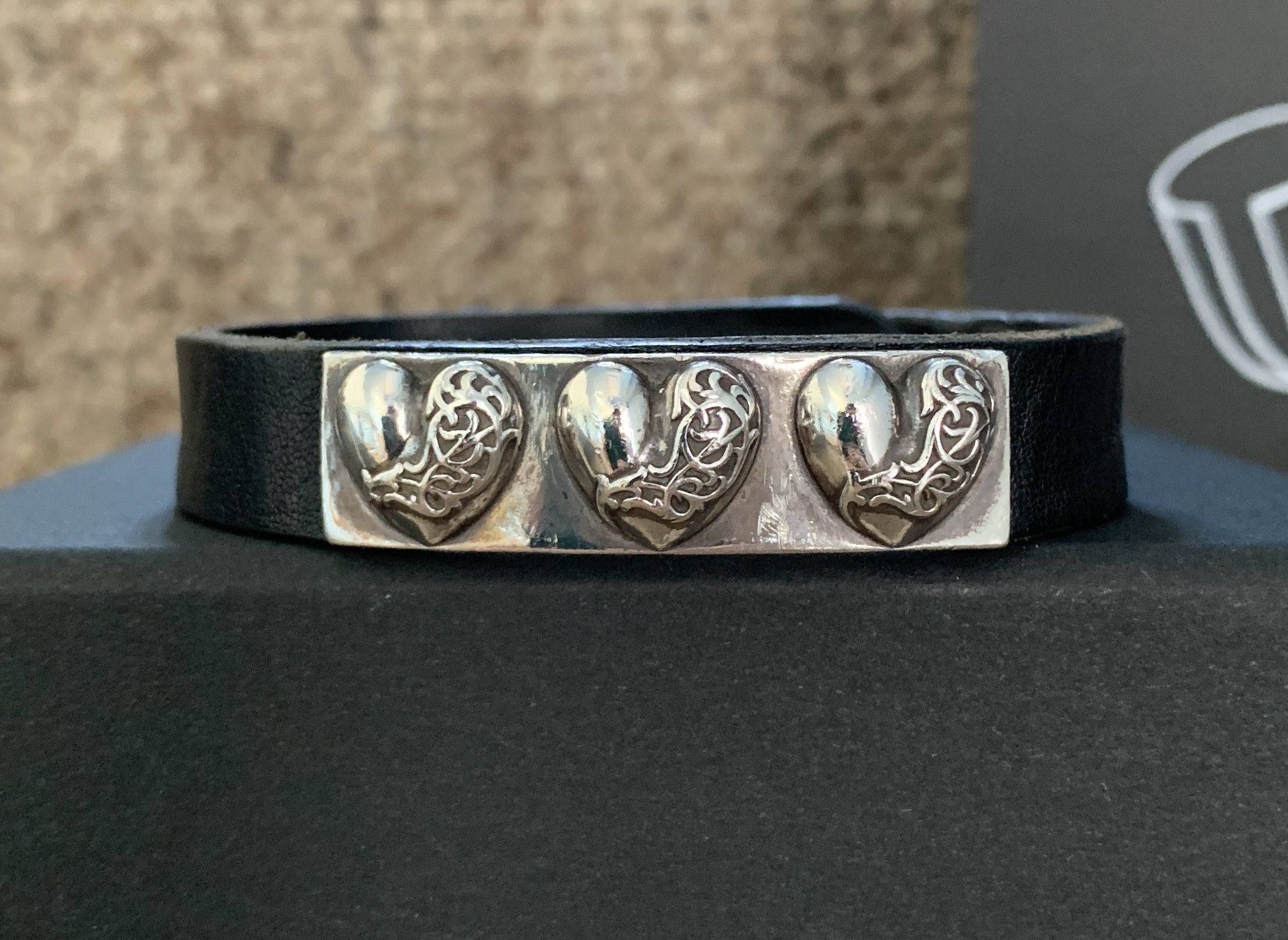 Chrome Hearts Chrome Hearts Adjustable Leather Silver Snap Bracelet Size ONE SIZE - 2 Thumbnail