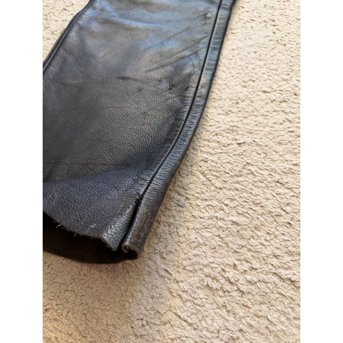 Vintage VINTAGE HIGHWAY 1 BIKER HEAVYWEIGHT LEATHER PANTS Size US 32 / EU 48 - 18 Thumbnail