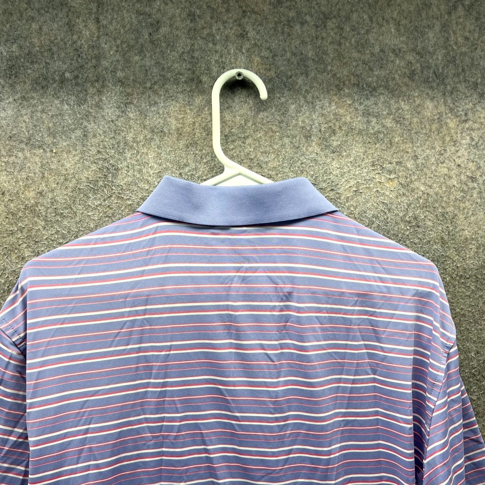 Peter Millar VINTAGE? (No) Peter Millar Polo Shirt Mens M Purple Stripe Summer Comfort Stretch Golf Shirt Mens Medium Purple Stripe Polo for Golf Size US M / EU 48-50 / 2 - 6 Thumbnail